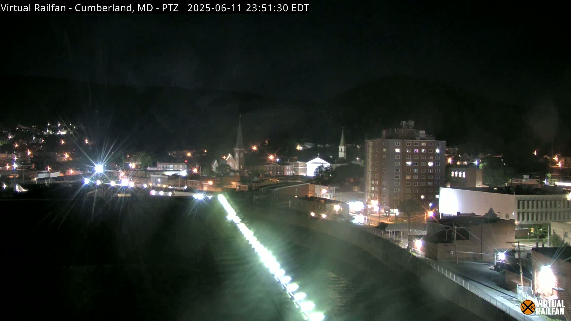 Cumberland City & , Cumberland Western Maryland Railway Station Live Cam - Cumberland, Allegany, Maryland, USA 