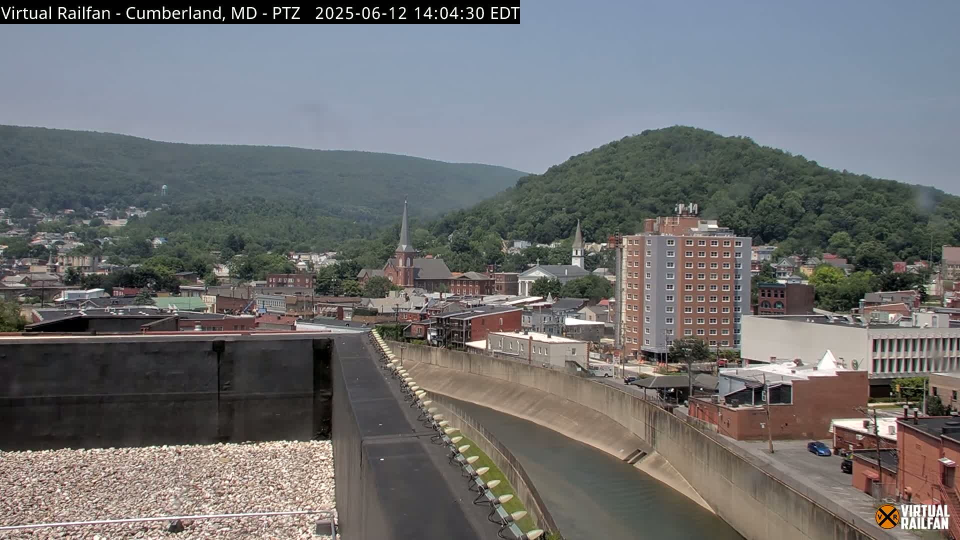 Cumberland City & , Cumberland Western Maryland Railway Station Live Cam - Cumberland, Allegany, Maryland, USA 