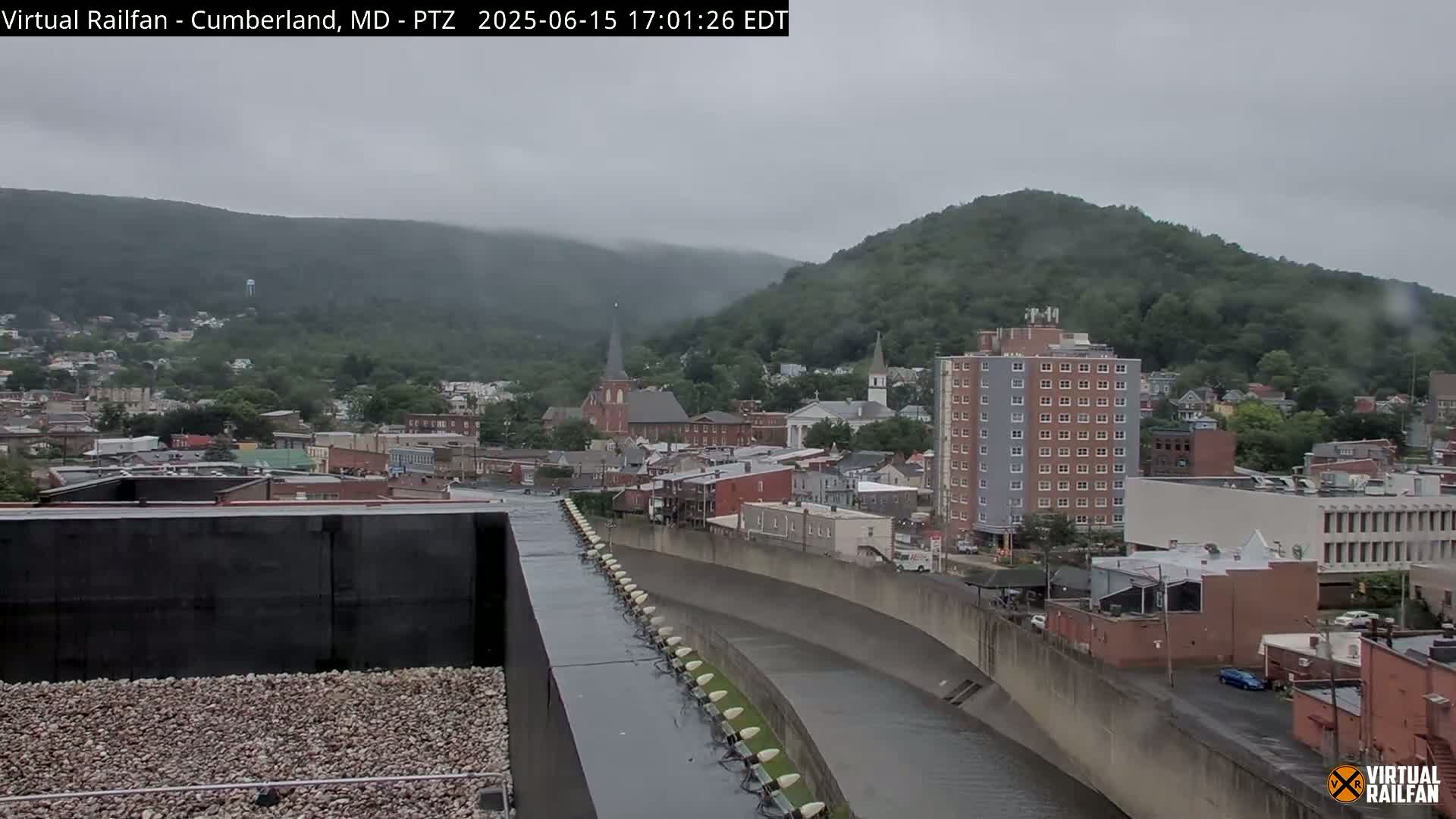 Cumberland City & , Cumberland Western Maryland Railway Station Live Cam - Cumberland, Allegany, Maryland, USA 