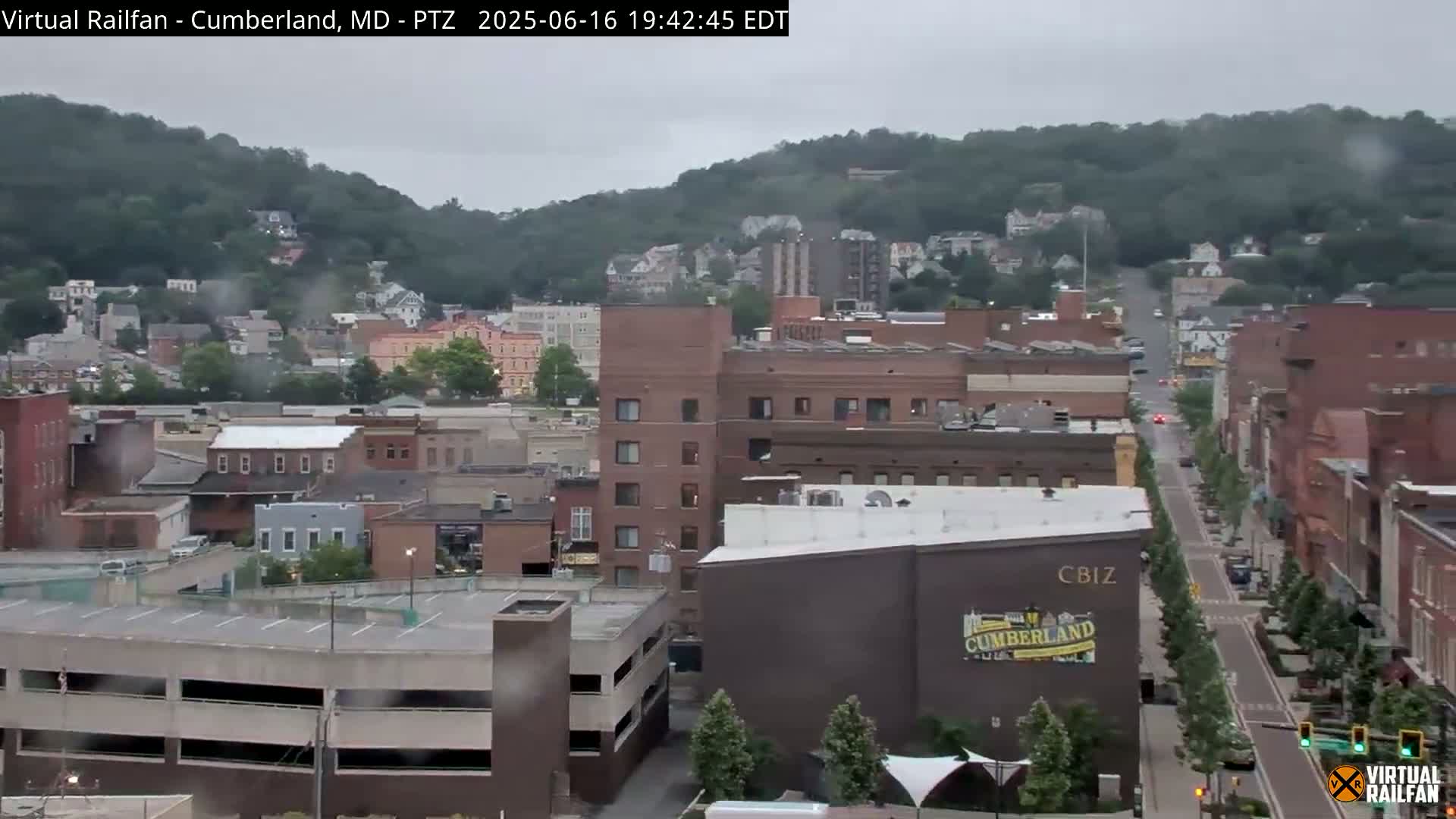 Cumberland City & , Cumberland Western Maryland Railway Station Live Cam - Cumberland, Allegany, Maryland, USA 