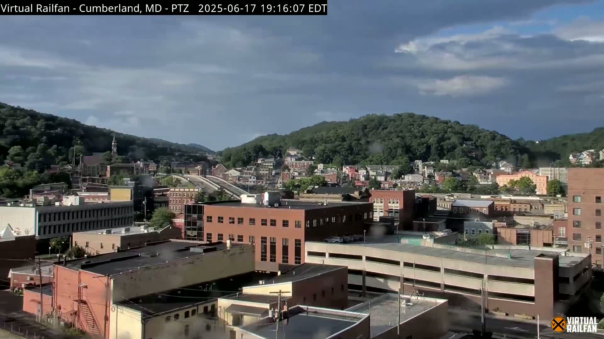 Cumberland City & , Cumberland Western Maryland Railway Station Live Cam - Cumberland, Allegany, Maryland, USA 