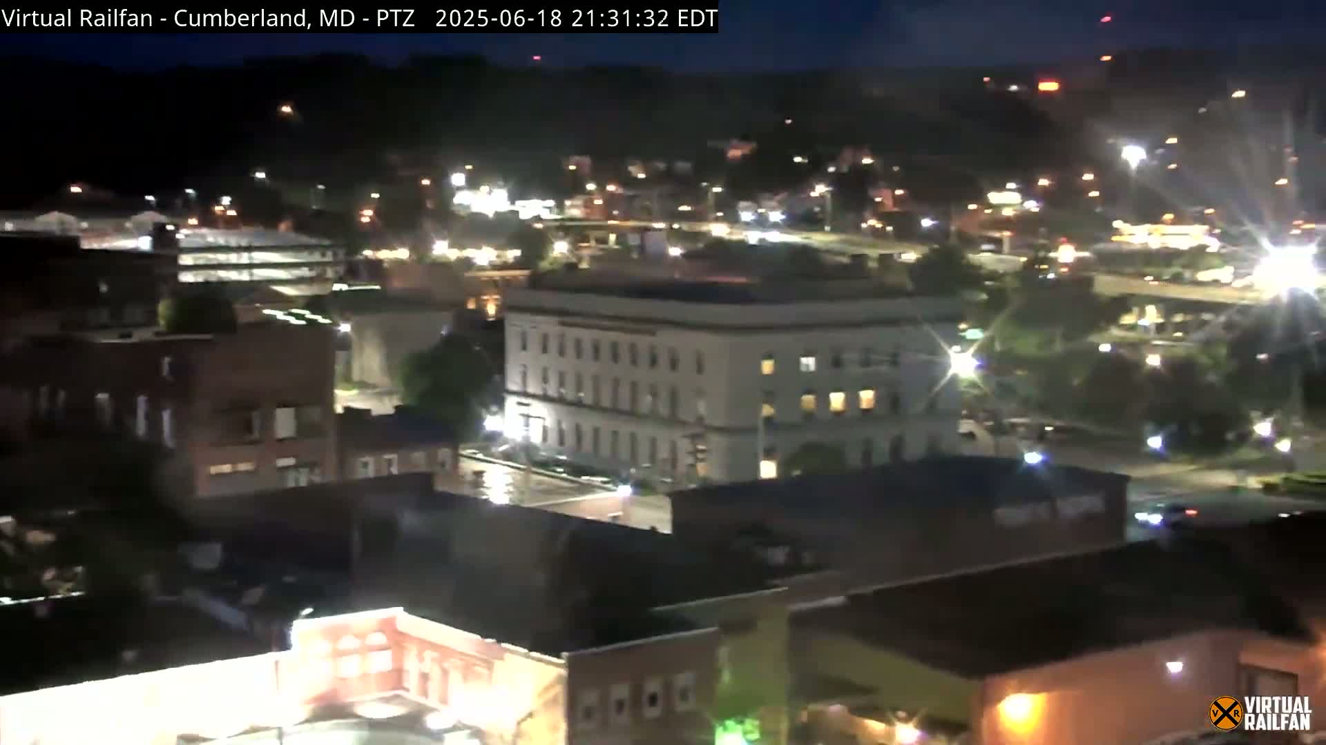 Cumberland City & , Cumberland Western Maryland Railway Station Live Cam - Cumberland, Allegany, Maryland, USA 