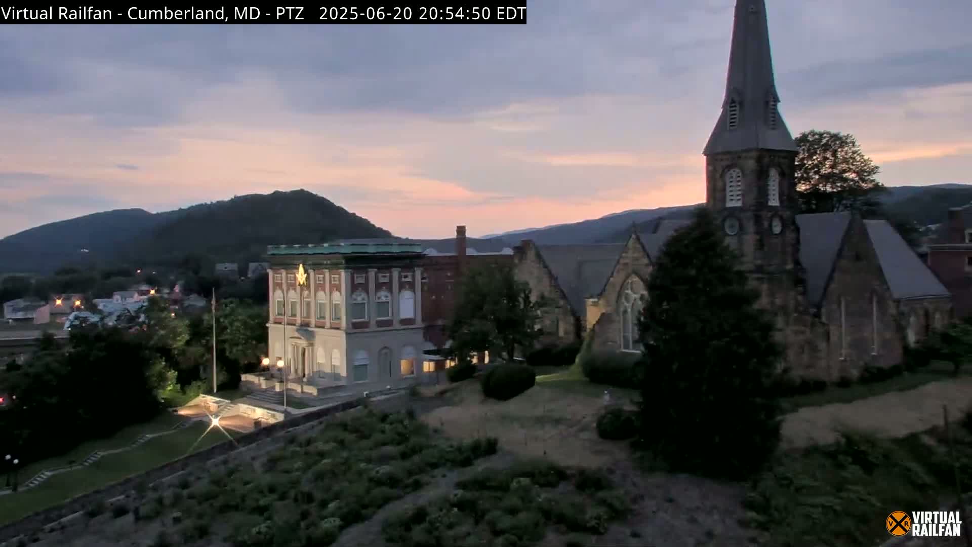 Cumberland City & , Cumberland Western Maryland Railway Station Live Cam - Cumberland, Allegany, Maryland, USA 