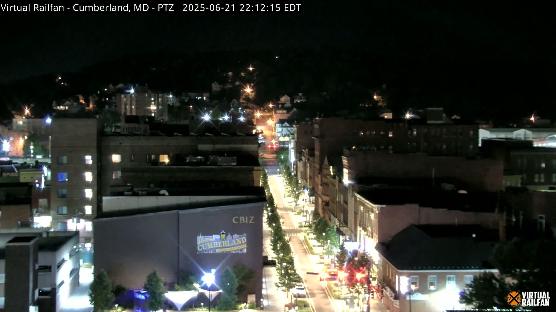 Cumberland City & , Cumberland Western Maryland Railway Station Live Cam - Cumberland, Allegany, Maryland, USA 