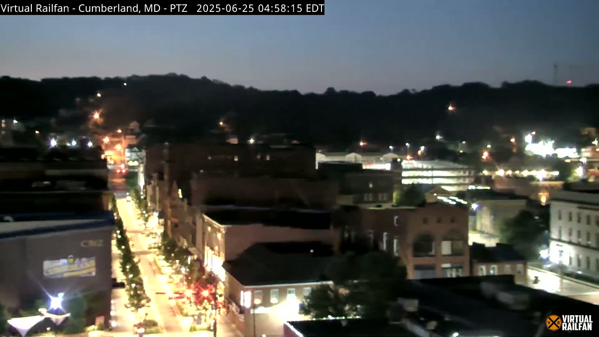 Cumberland City & , Cumberland Western Maryland Railway Station Live Cam - Cumberland, Allegany, Maryland, USA 