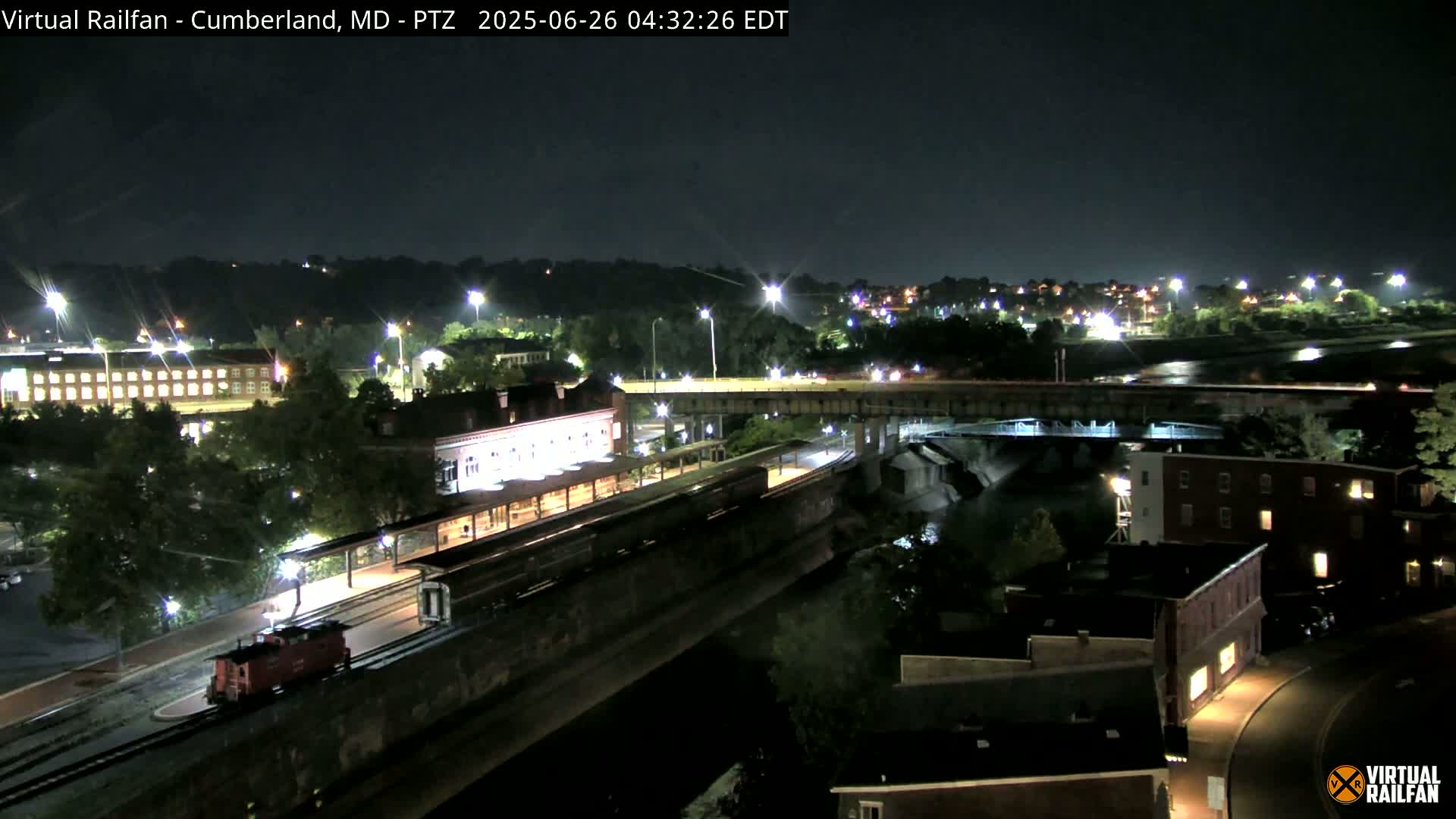 Cumberland City & , Cumberland Western Maryland Railway Station Live Cam - Cumberland, Allegany, Maryland, USA 