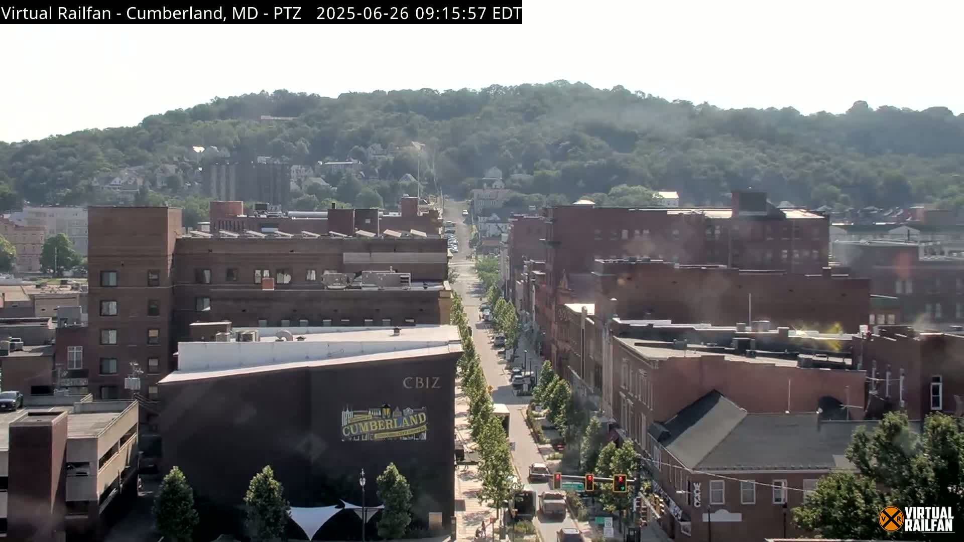 Cumberland City & , Cumberland Western Maryland Railway Station Live Cam - Cumberland, Allegany, Maryland, USA 