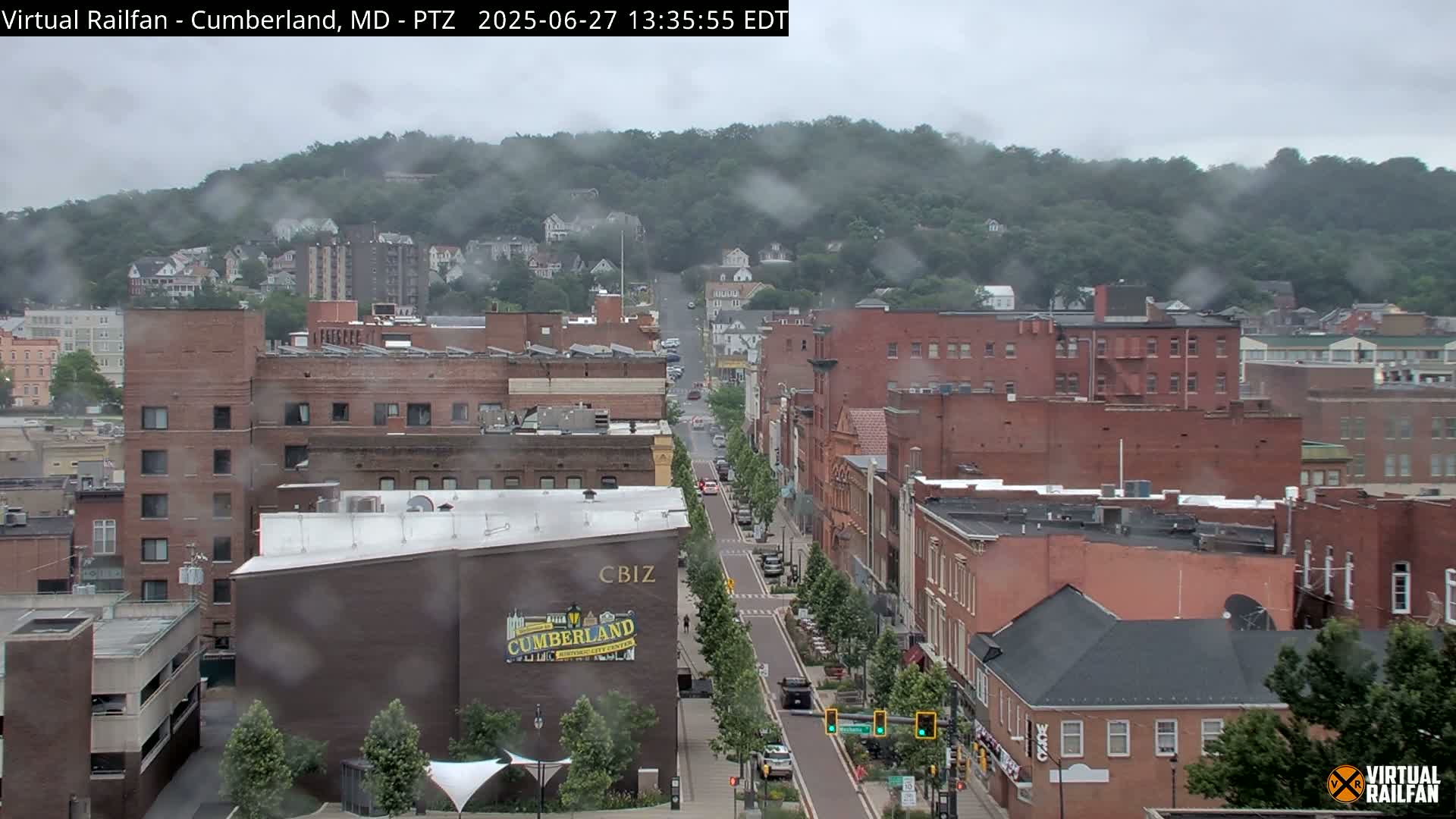 Cumberland City & , Cumberland Western Maryland Railway Station Live Cam - Cumberland, Allegany, Maryland, USA 