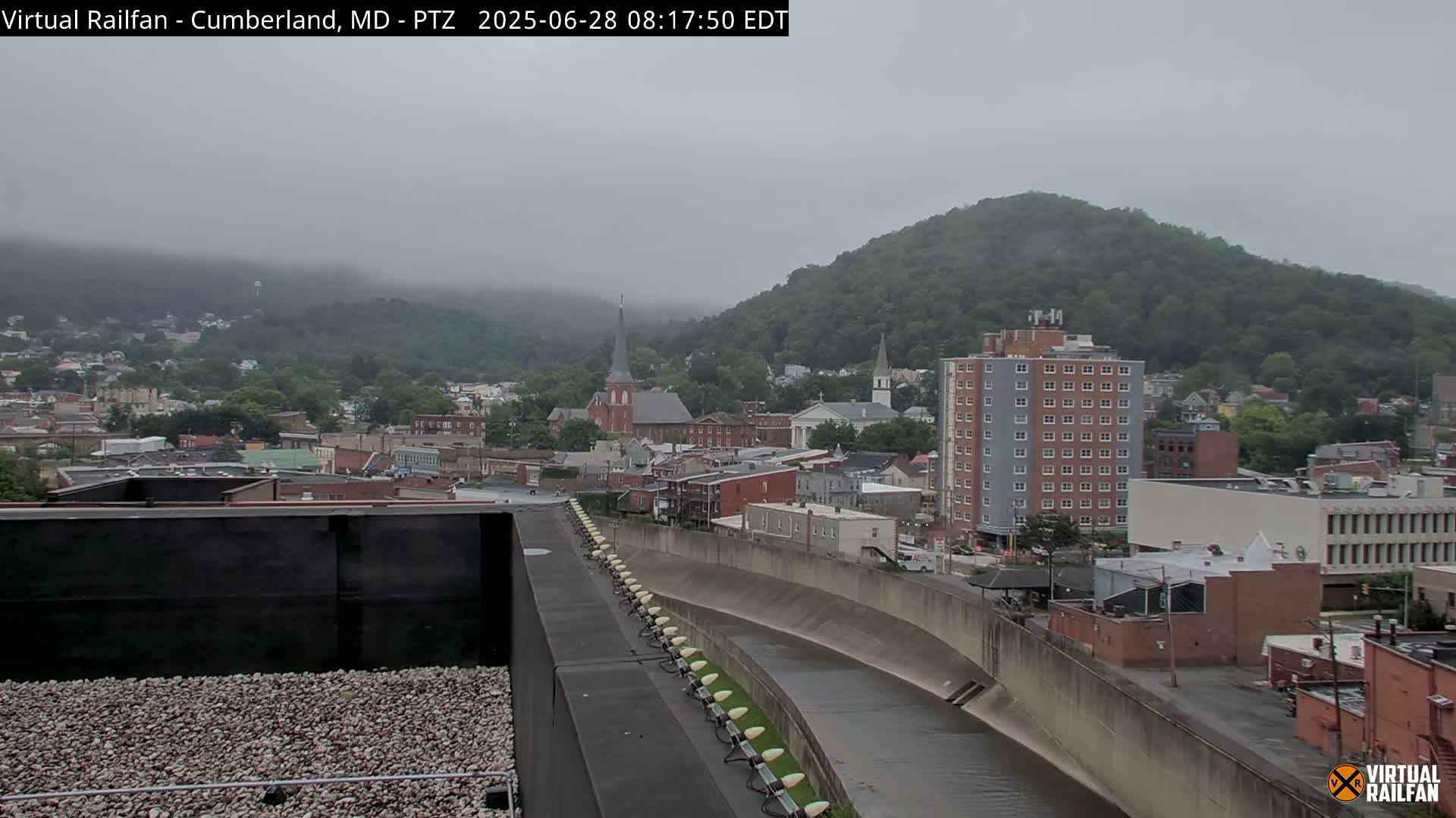 Cumberland City & , Cumberland Western Maryland Railway Station Live Cam - Cumberland, Allegany, Maryland, USA 