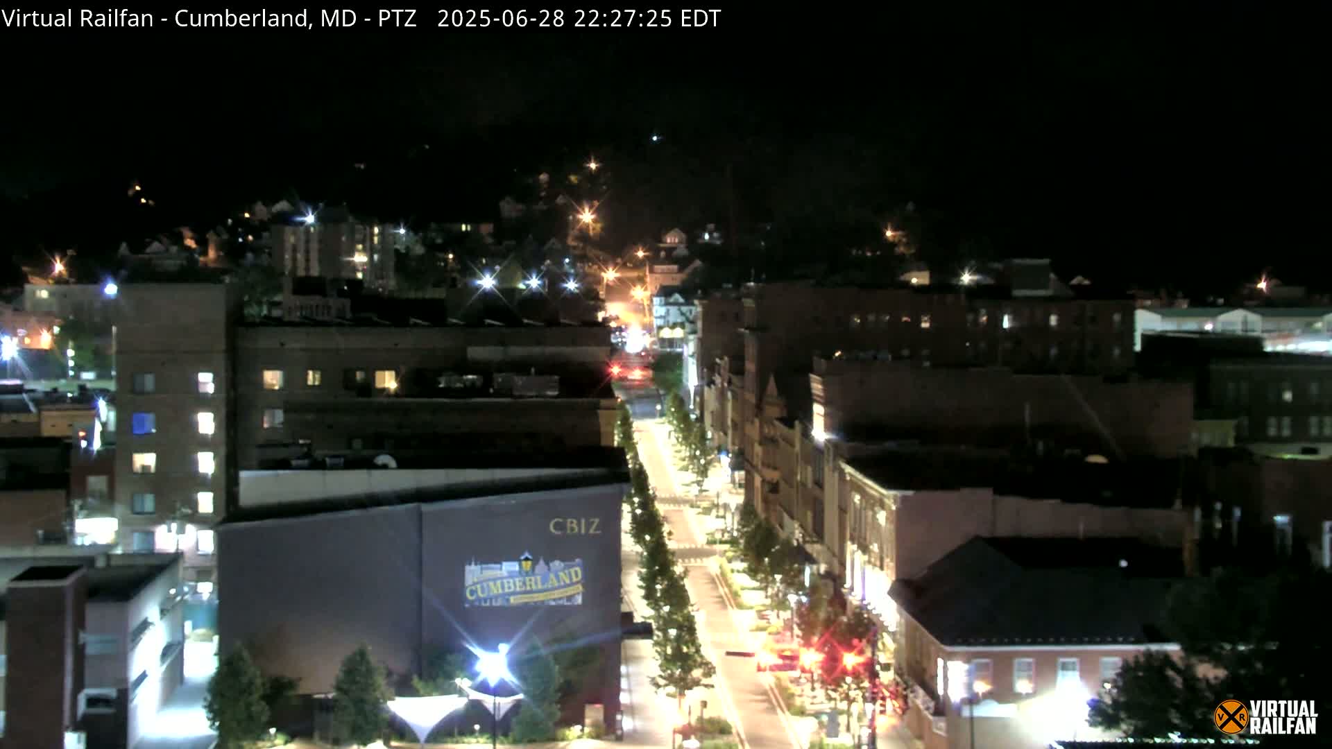 Cumberland City & , Cumberland Western Maryland Railway Station Live Cam - Cumberland, Allegany, Maryland, USA 