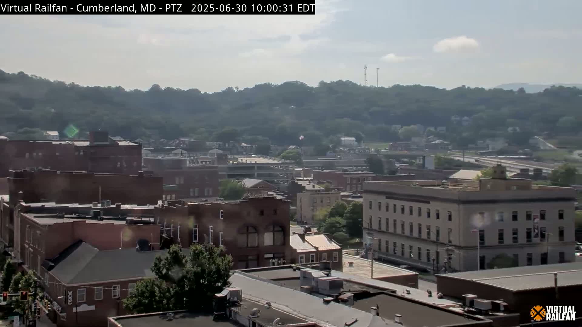 Cumberland City & , Cumberland Western Maryland Railway Station Live Cam - Cumberland, Allegany, Maryland, USA 
