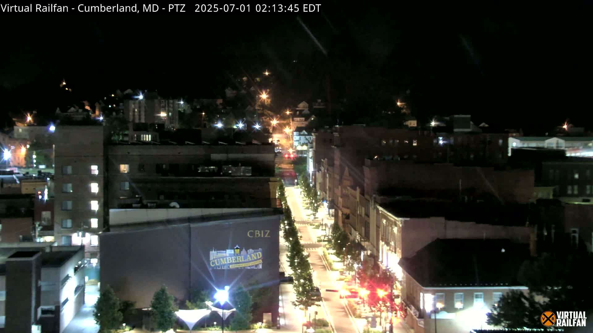Cumberland City & , Cumberland Western Maryland Railway Station Live Cam - Cumberland, Allegany, Maryland, USA 