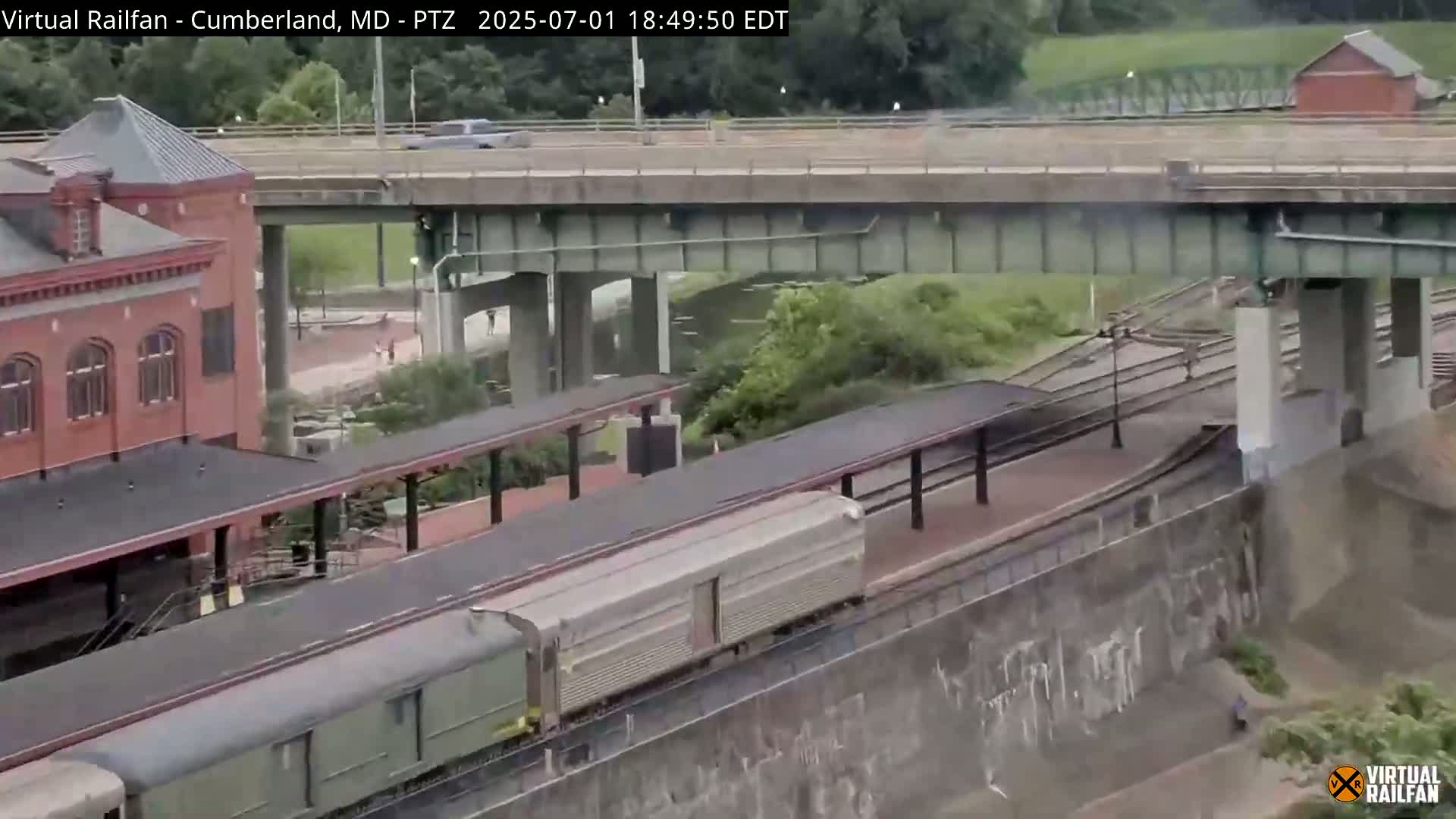 Cumberland City & , Cumberland Western Maryland Railway Station Live Cam - Cumberland, Allegany, Maryland, USA 