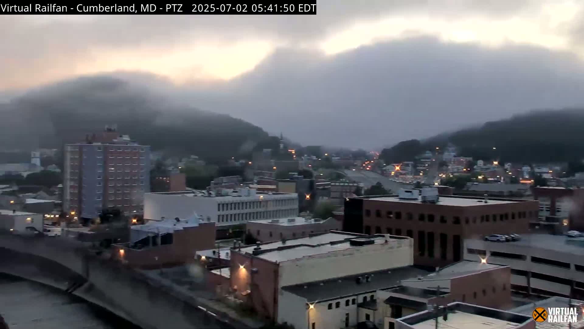 Cumberland City & , Cumberland Western Maryland Railway Station Live Cam - Cumberland, Allegany, Maryland, USA 