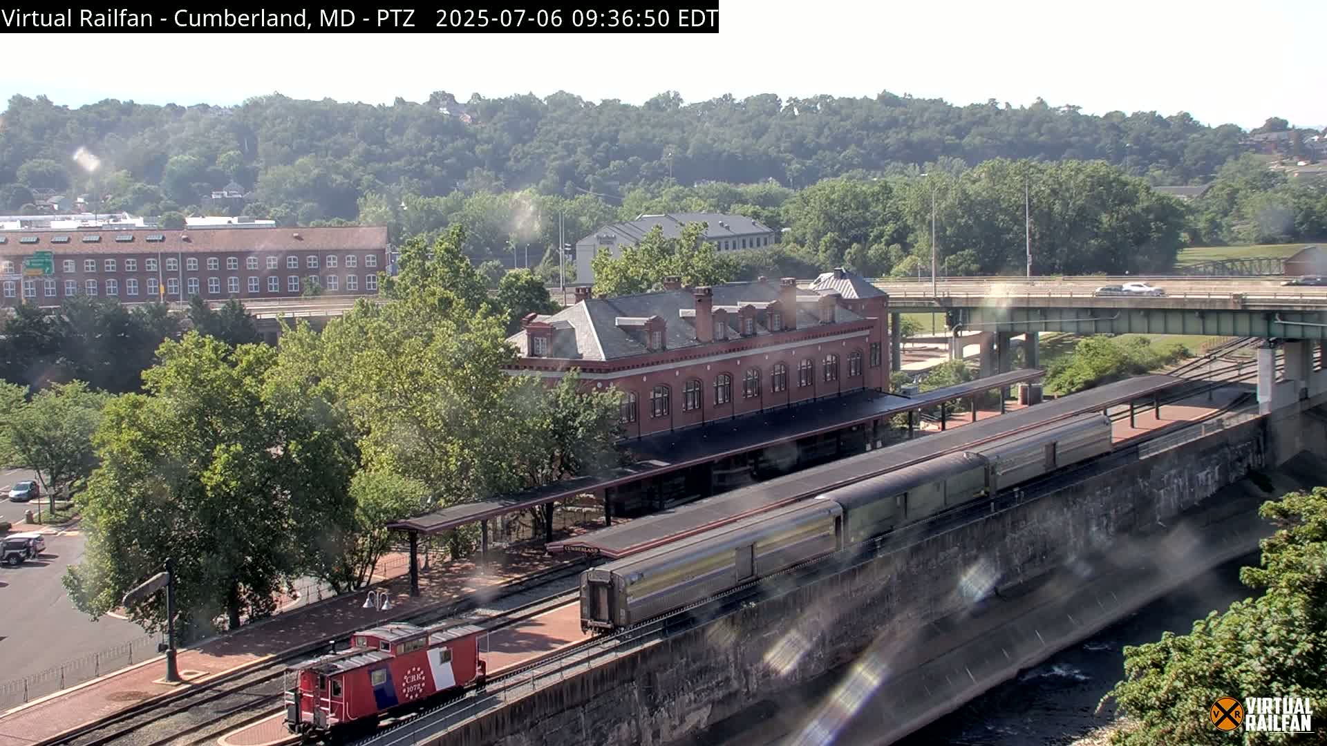 Cumberland City & , Cumberland Western Maryland Railway Station Live Cam - Cumberland, Allegany, Maryland, USA 