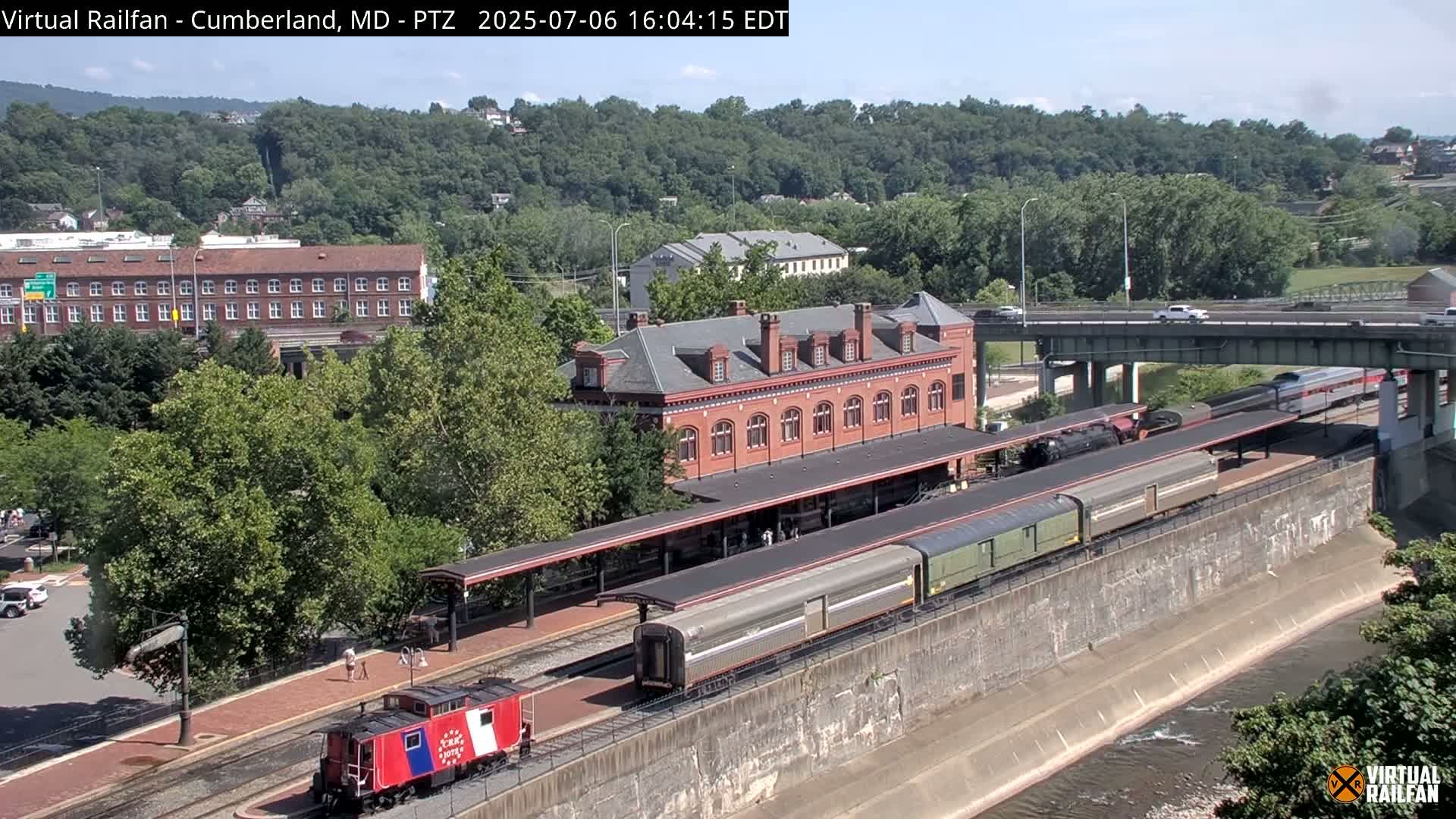 Cumberland City & , Cumberland Western Maryland Railway Station Live Cam - Cumberland, Allegany, Maryland, USA 