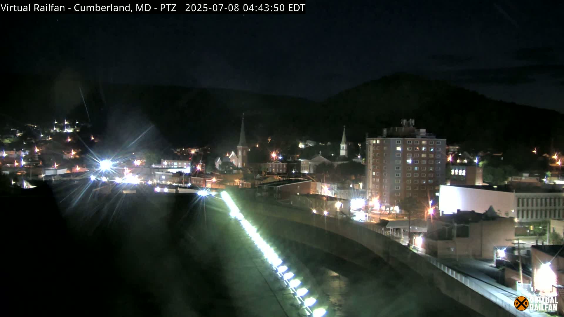 Cumberland City & , Cumberland Western Maryland Railway Station Live Cam - Cumberland, Allegany, Maryland, USA 
