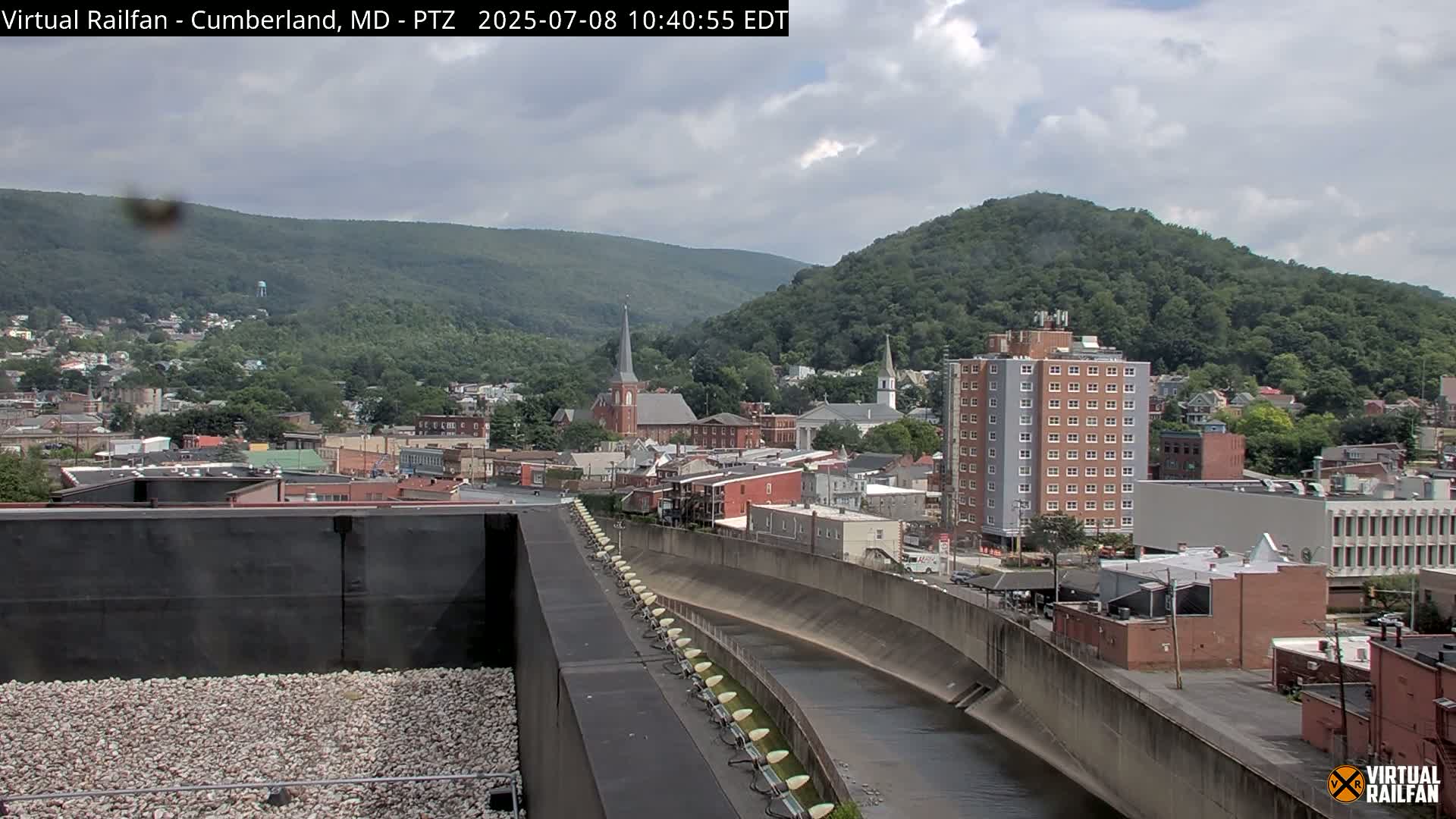 Cumberland City & , Cumberland Western Maryland Railway Station Live Cam - Cumberland, Allegany, Maryland, USA 