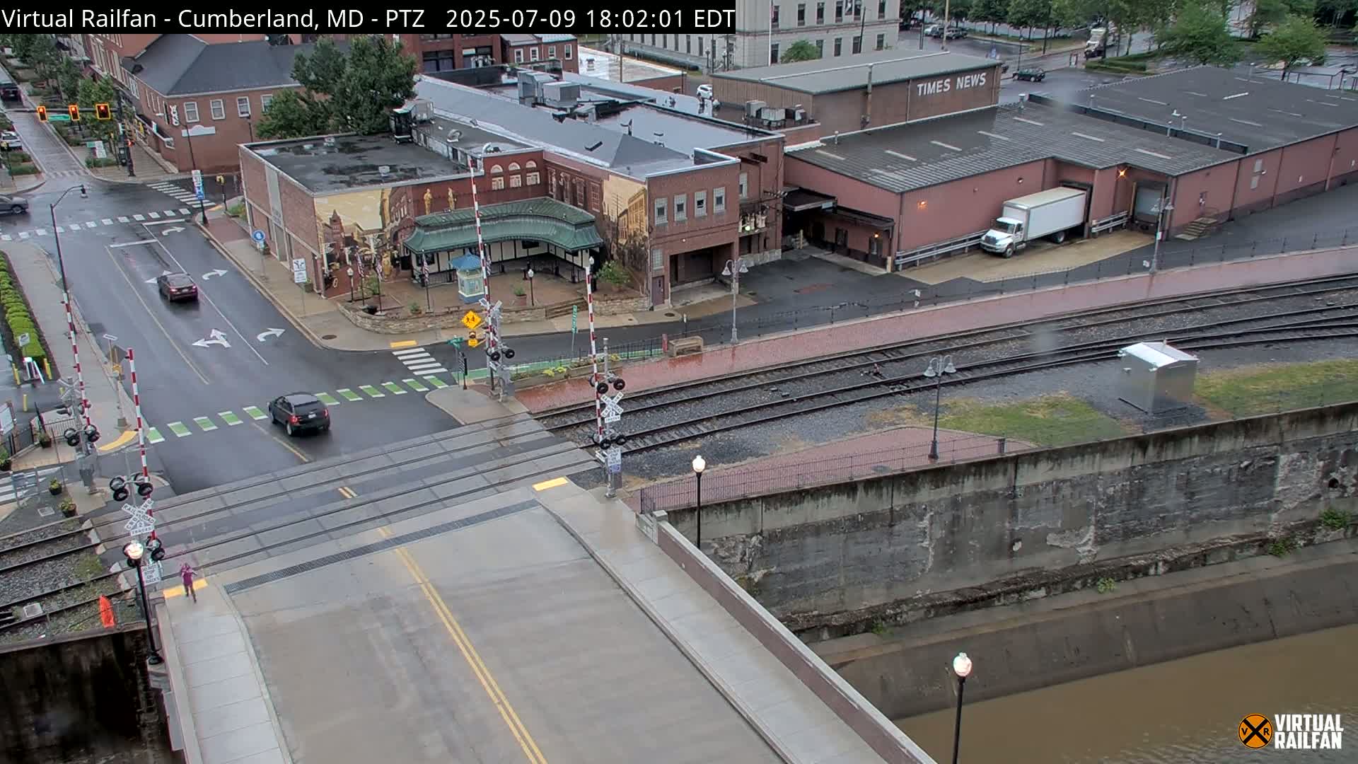 Cumberland City & , Cumberland Western Maryland Railway Station Live Cam - Cumberland, Allegany, Maryland, USA 