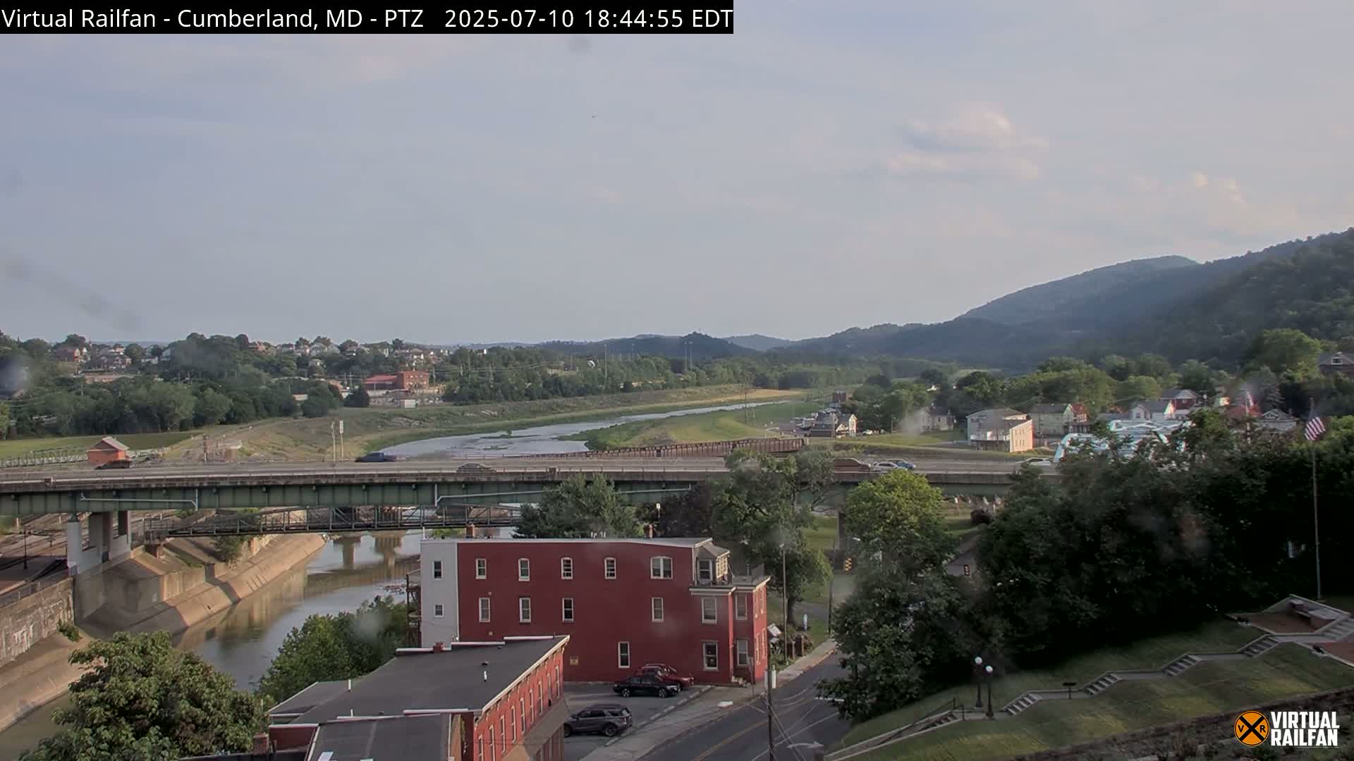 Cumberland City & , Cumberland Western Maryland Railway Station Live Cam - Cumberland, Allegany, Maryland, USA 