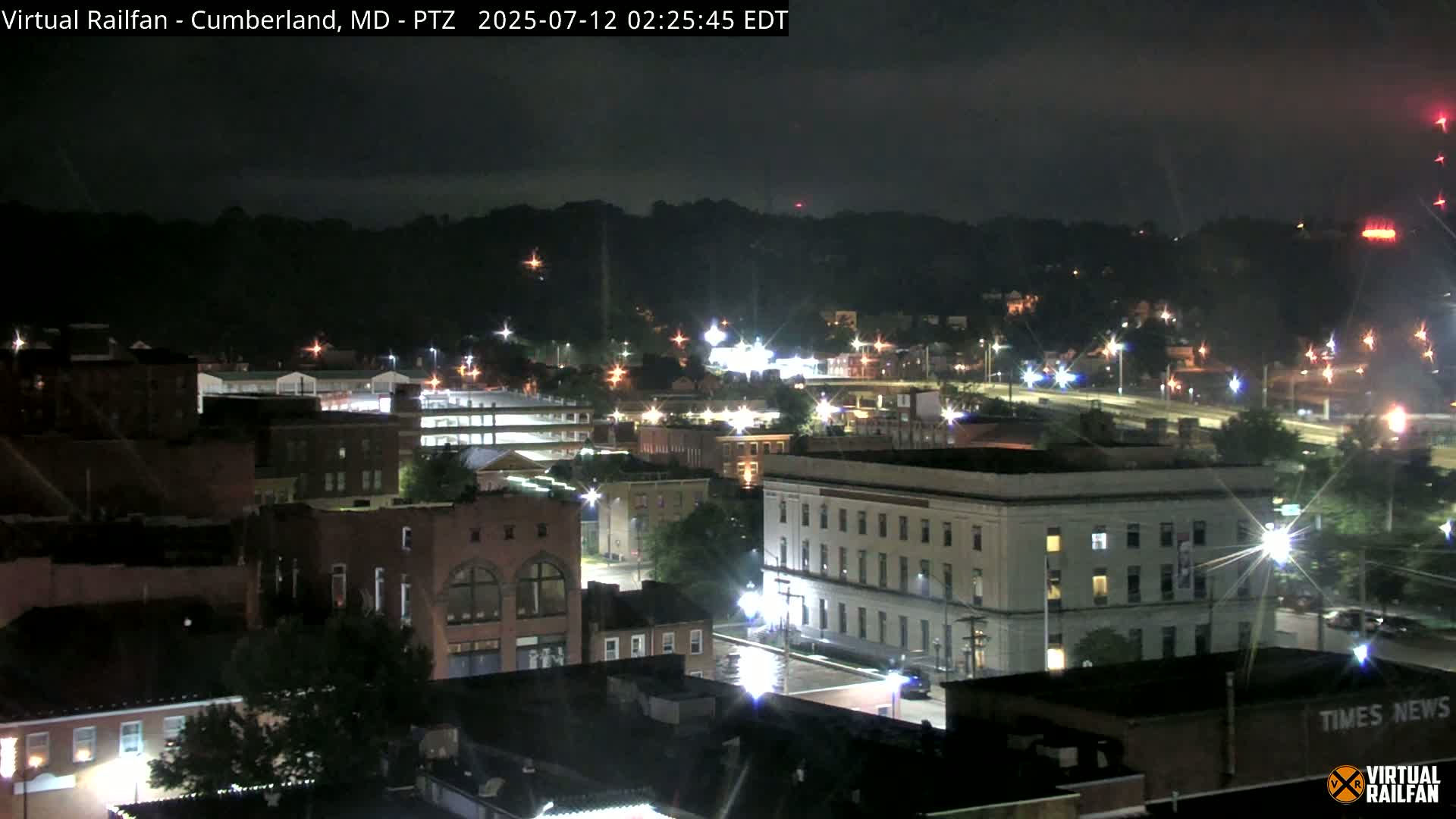 Cumberland City & , Cumberland Western Maryland Railway Station Live Cam - Cumberland, Allegany, Maryland, USA 