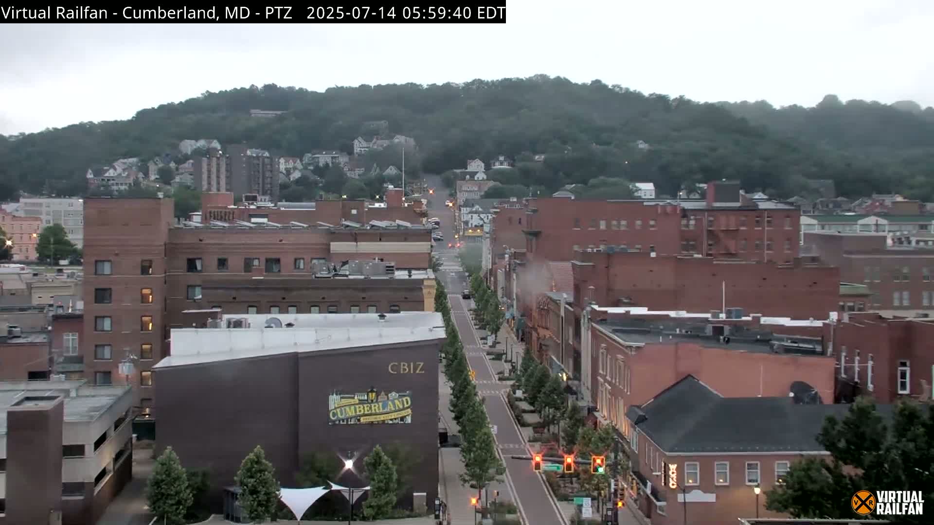 Cumberland City & , Cumberland Western Maryland Railway Station Live Cam - Cumberland, Allegany, Maryland, USA 