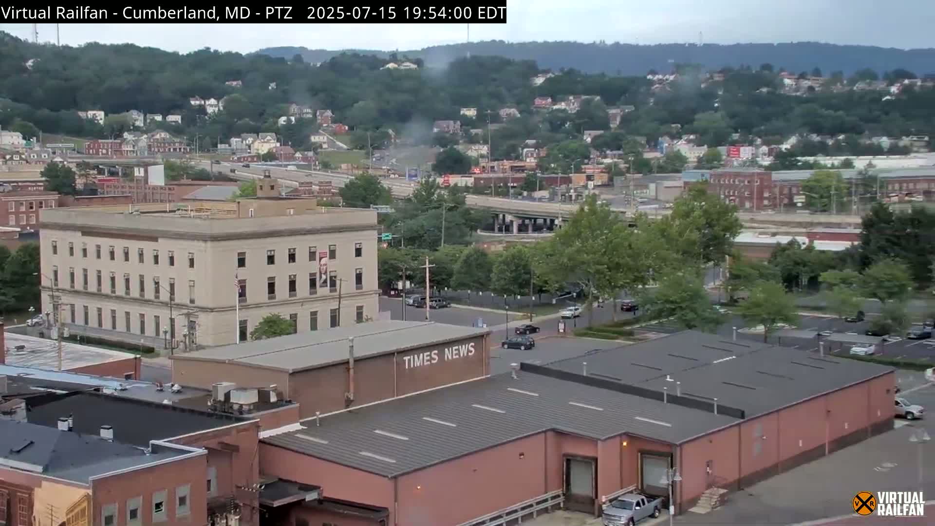 Cumberland City & , Cumberland Western Maryland Railway Station Live Cam - Cumberland, Allegany, Maryland, USA 