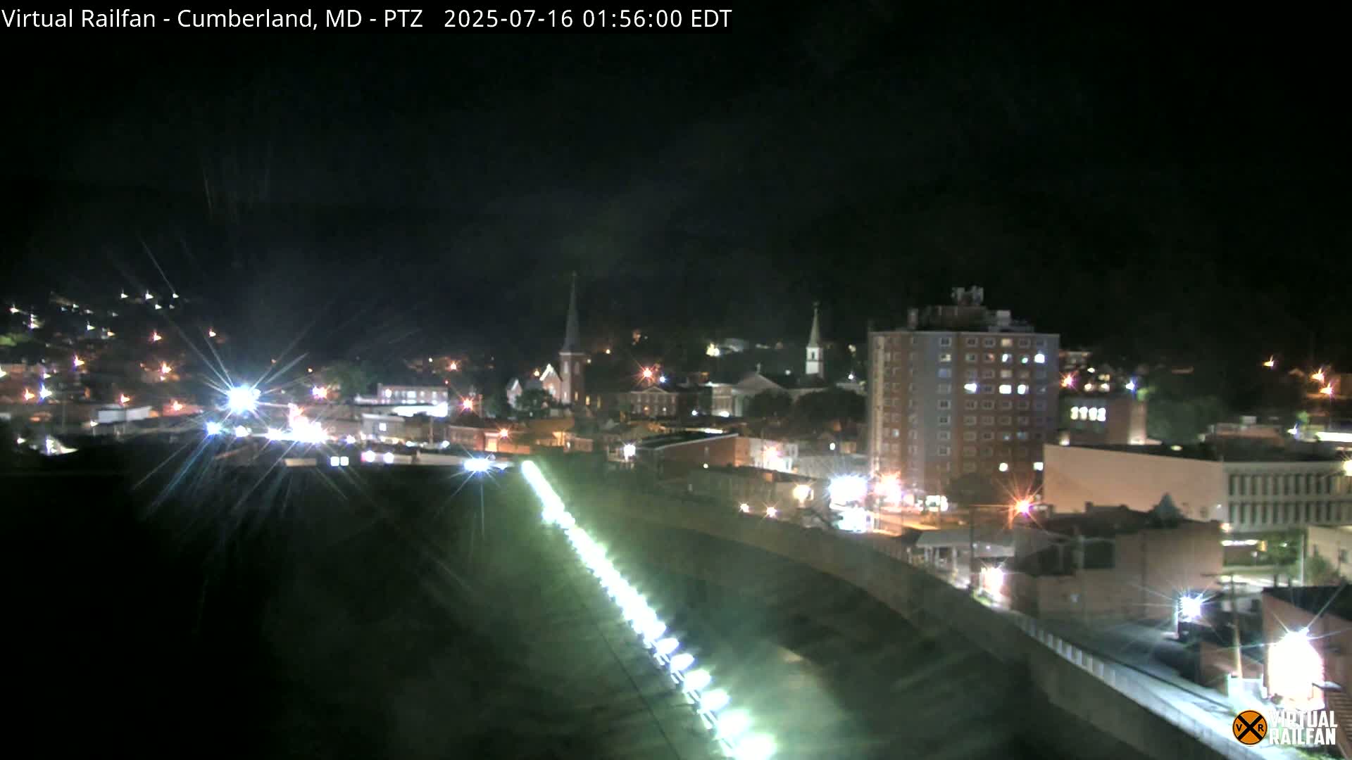 Cumberland City & , Cumberland Western Maryland Railway Station Live Cam - Cumberland, Allegany, Maryland, USA 