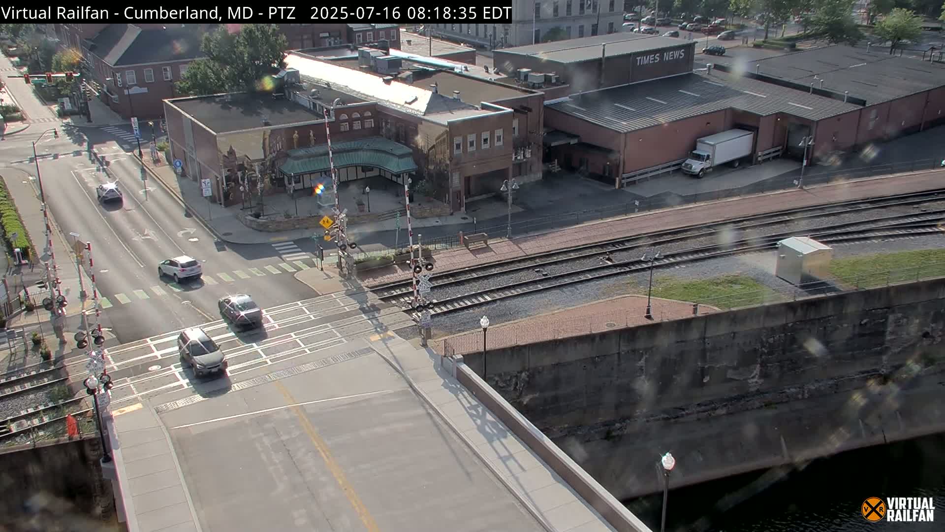 Cumberland City & , Cumberland Western Maryland Railway Station Live Cam - Cumberland, Allegany, Maryland, USA 