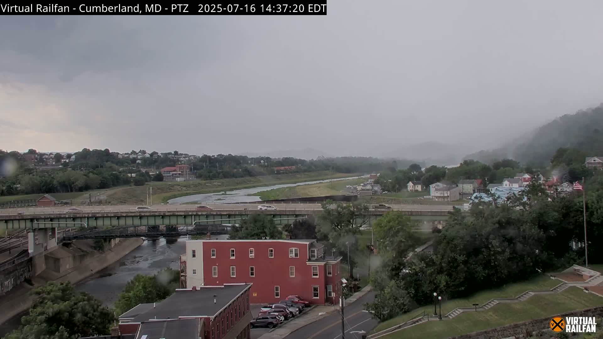 Cumberland City & , Cumberland Western Maryland Railway Station Live Cam - Cumberland, Allegany, Maryland, USA 