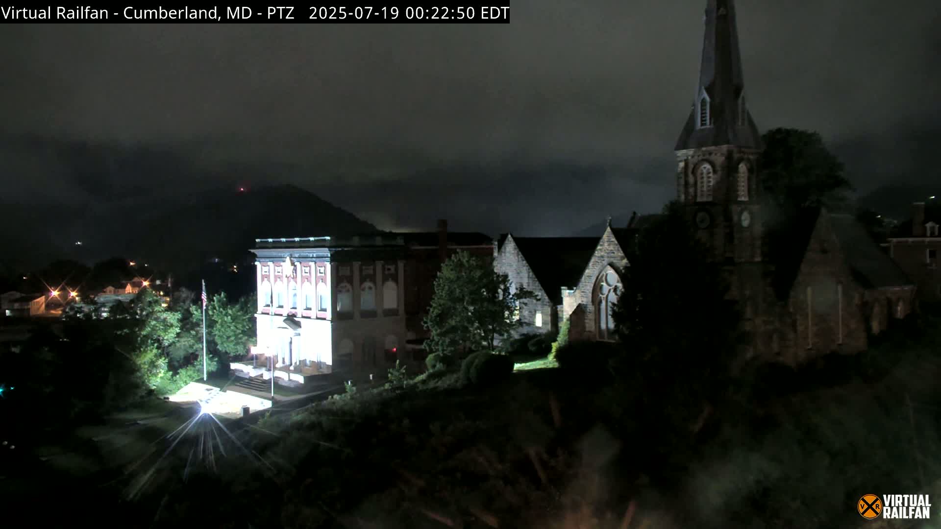 Cumberland City & , Cumberland Western Maryland Railway Station Live Cam - Cumberland, Allegany, Maryland, USA 