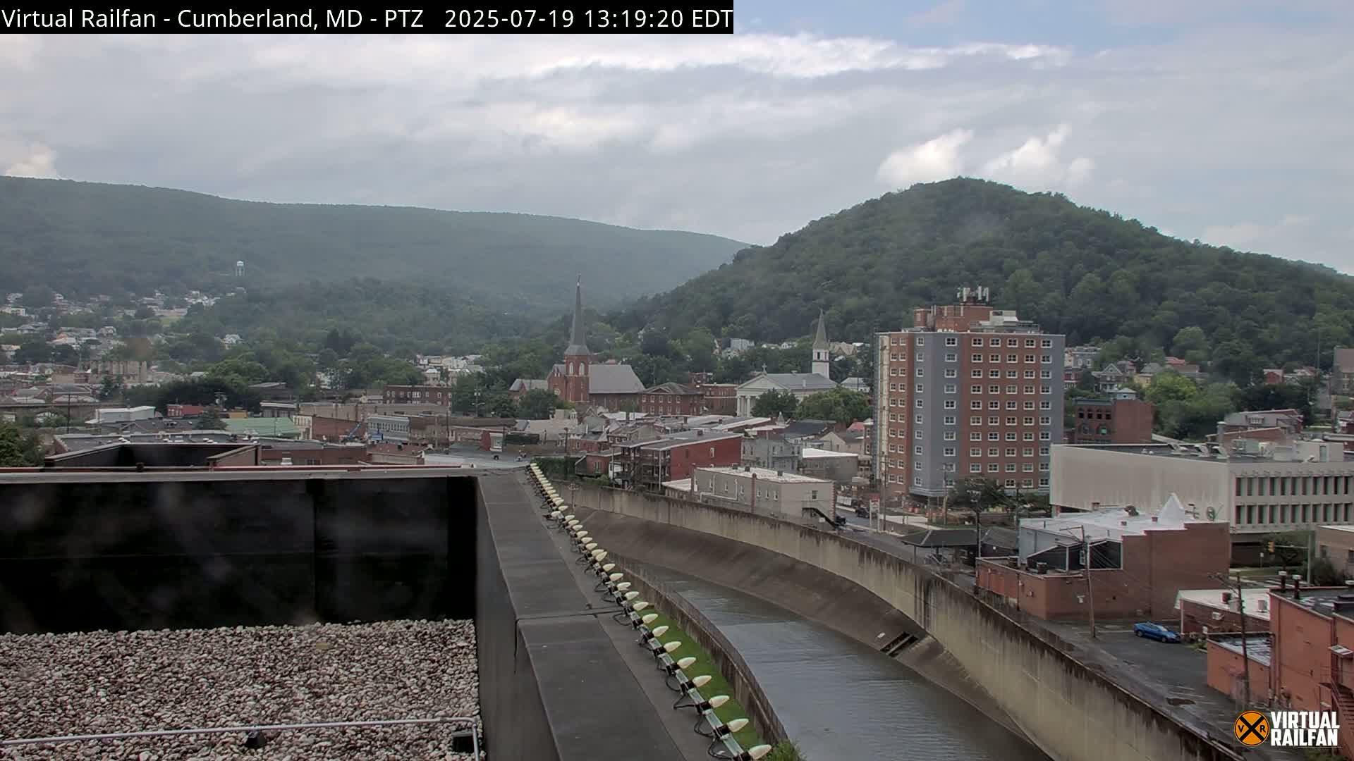 Cumberland City & , Cumberland Western Maryland Railway Station Live Cam - Cumberland, Allegany, Maryland, USA 