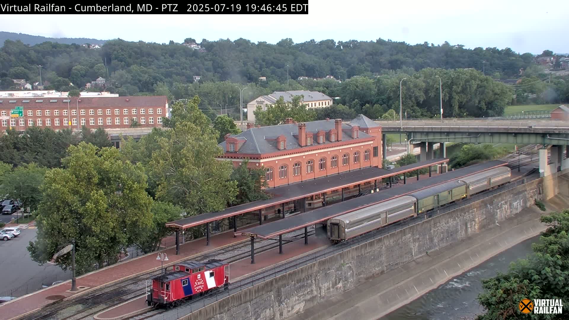 Cumberland City & , Cumberland Western Maryland Railway Station Live Cam - Cumberland, Allegany, Maryland, USA 