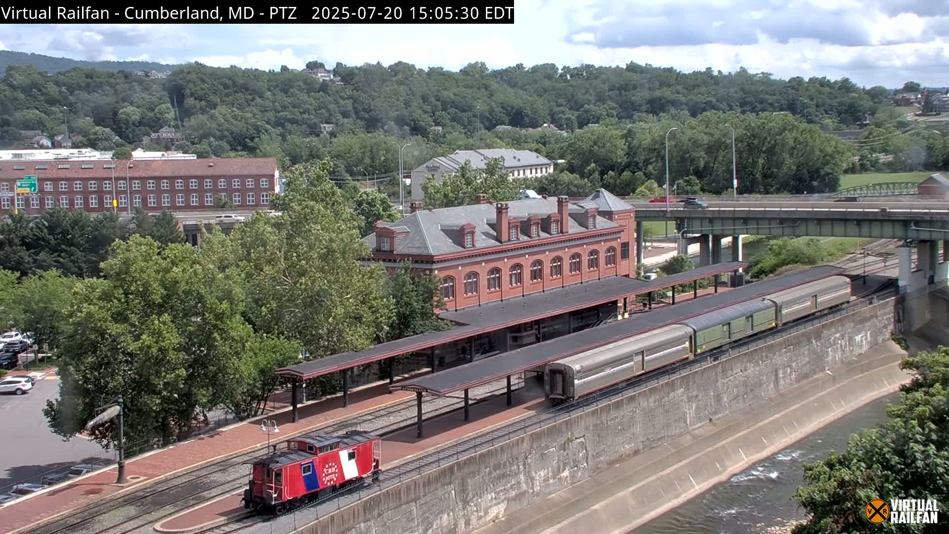 Cumberland City & , Cumberland Western Maryland Railway Station Live Cam - Cumberland, Allegany, Maryland, USA 