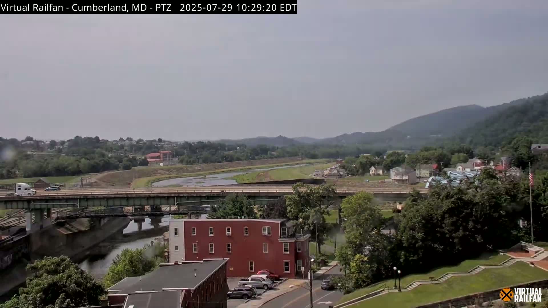 Cumberland City & , Cumberland Western Maryland Railway Station Live Cam - Cumberland, Allegany, Maryland, USA 