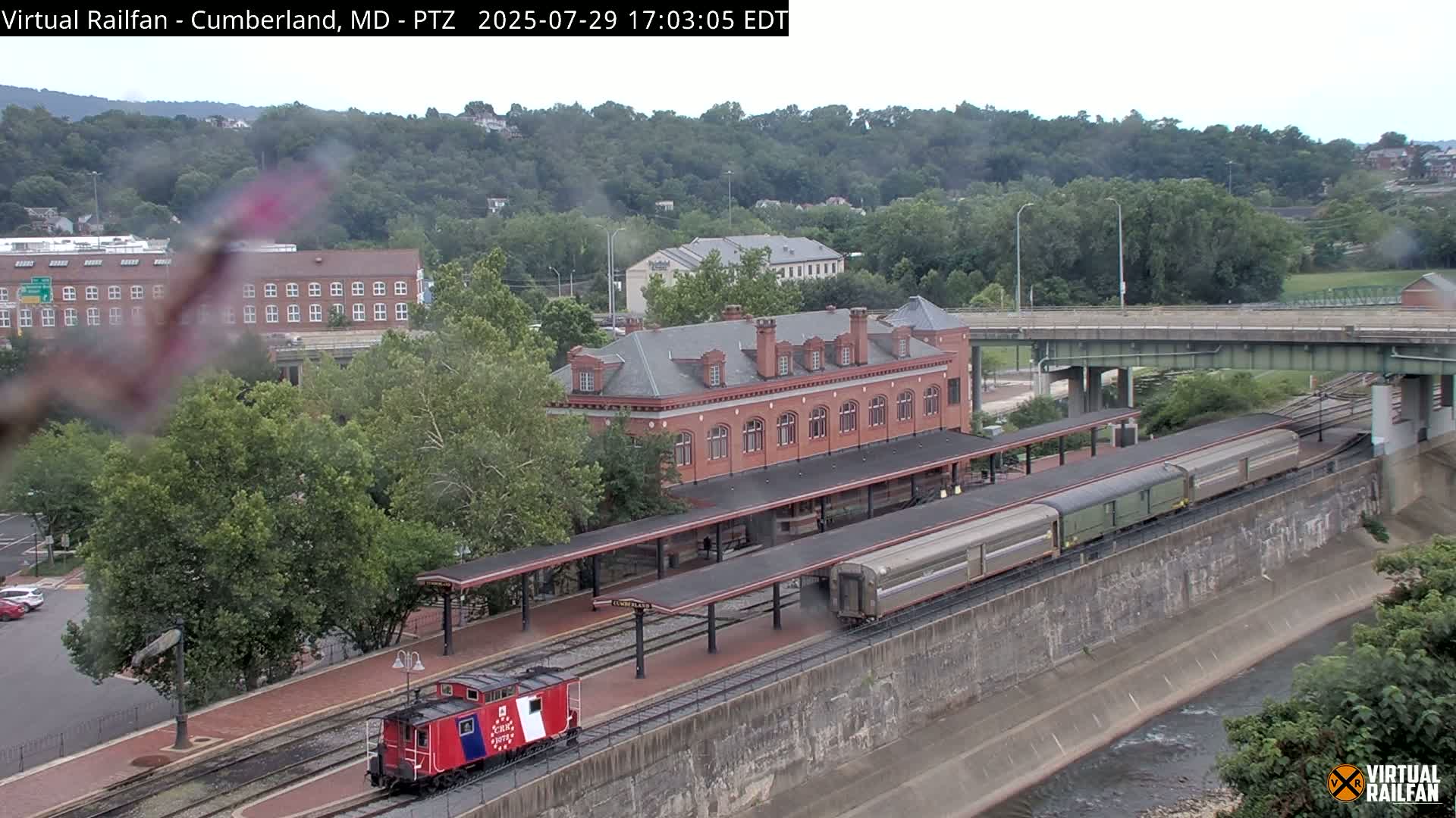Cumberland City & , Cumberland Western Maryland Railway Station Live Cam - Cumberland, Allegany, Maryland, USA 