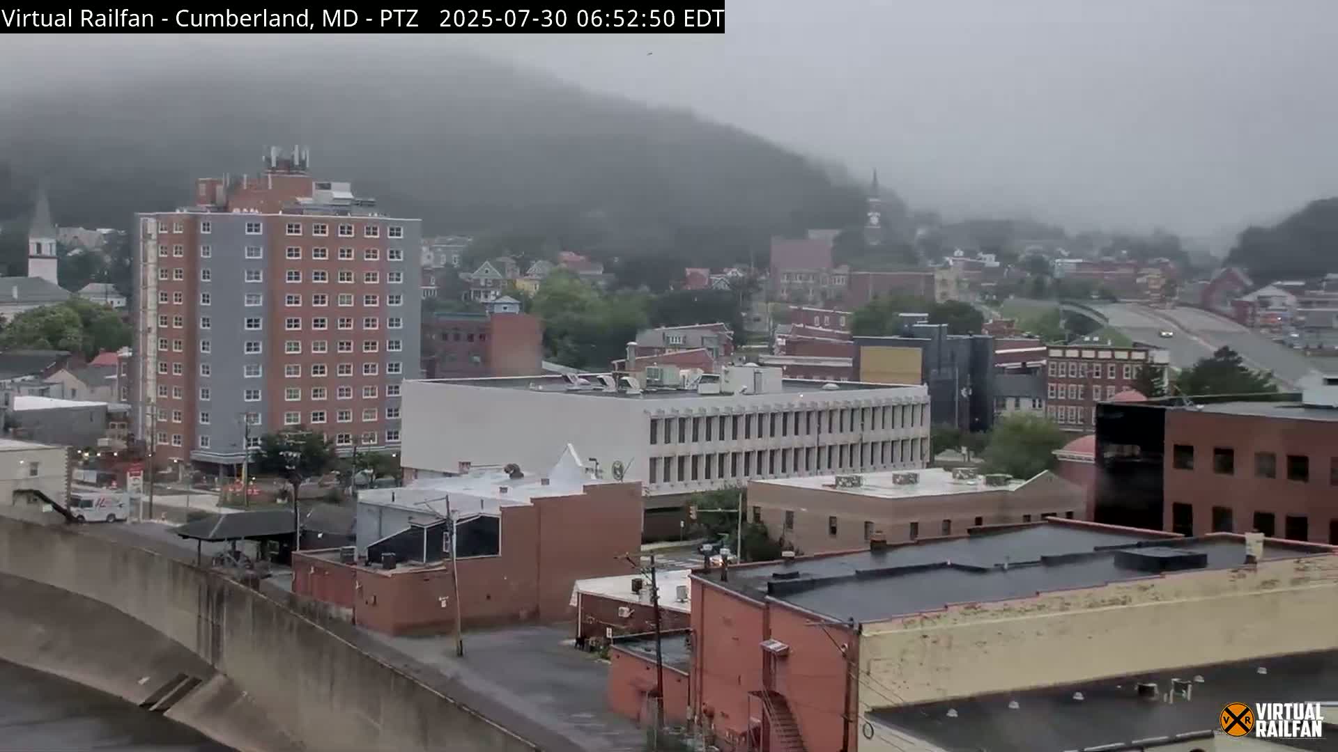 Cumberland City & , Cumberland Western Maryland Railway Station Live Cam - Cumberland, Allegany, Maryland, USA 