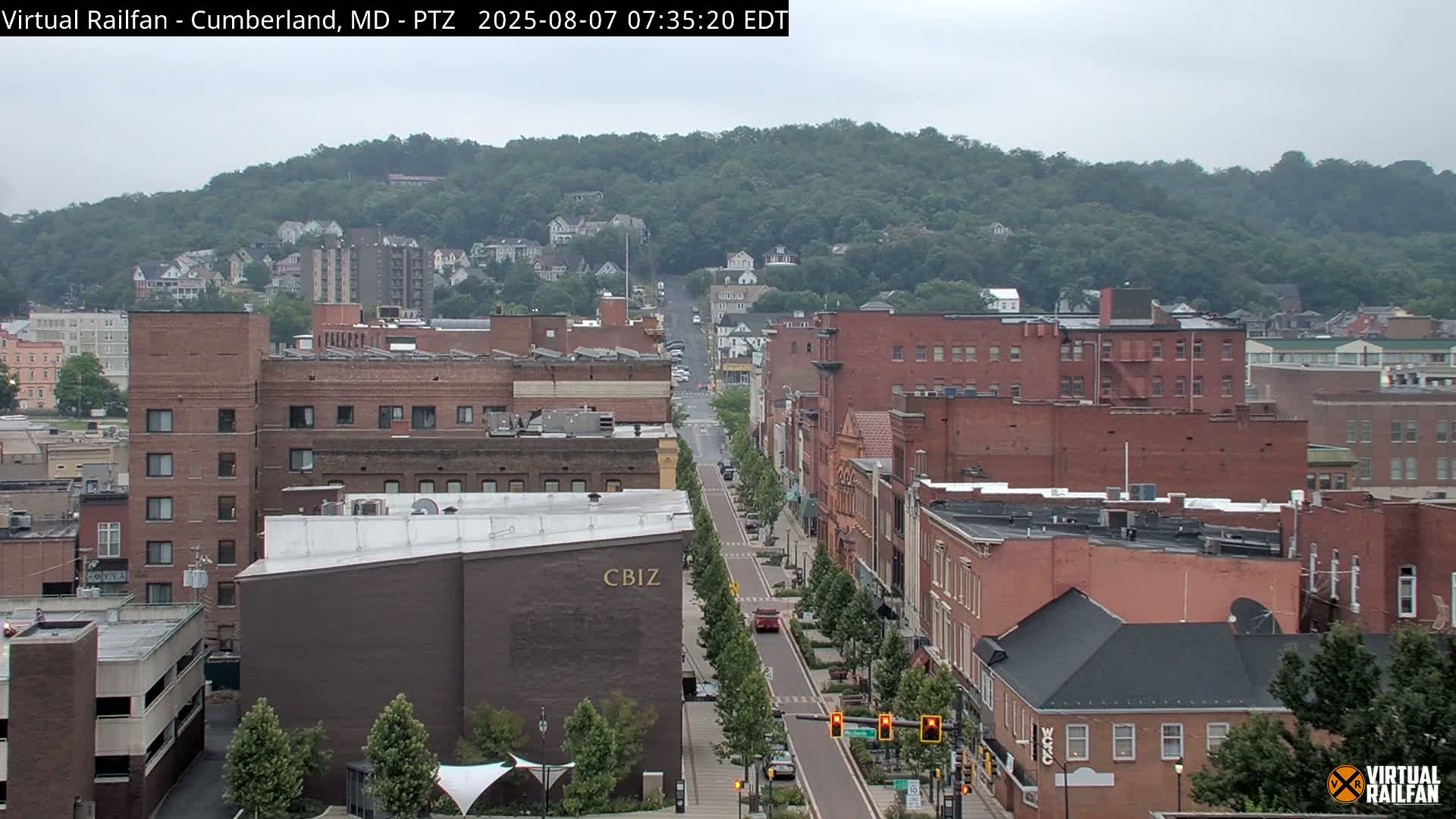 Cumberland City & , Cumberland Western Maryland Railway Station Live Cam - Cumberland, Allegany, Maryland, USA 