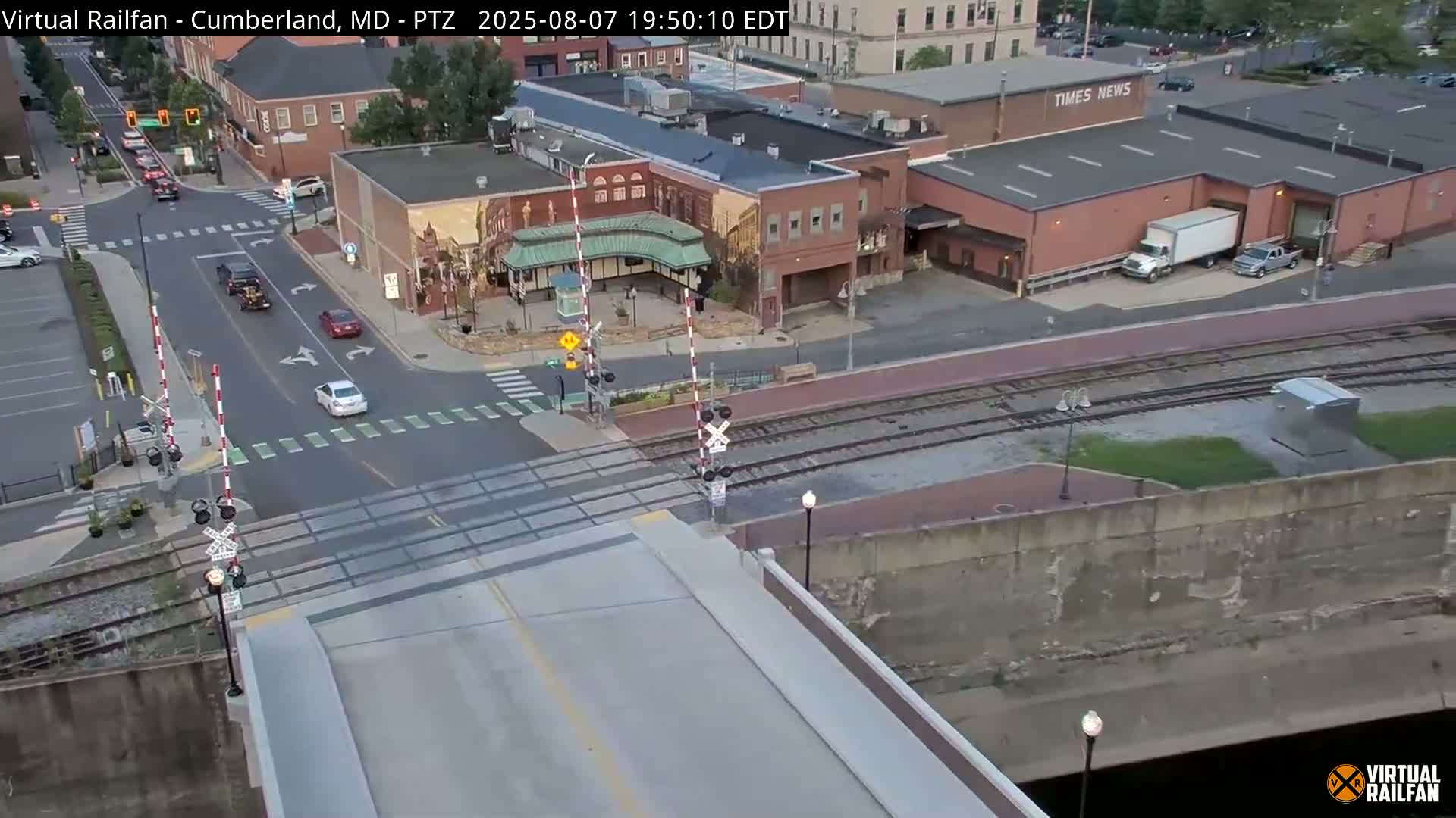 Cumberland City & , Cumberland Western Maryland Railway Station Live Cam - Cumberland, Allegany, Maryland, USA 