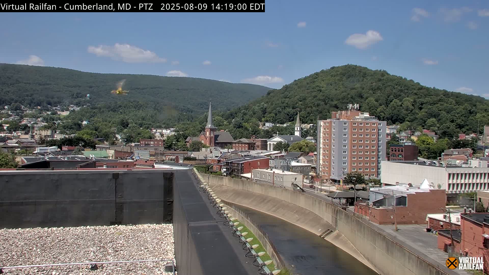 Cumberland City & , Cumberland Western Maryland Railway Station Live Cam - Cumberland, Allegany, Maryland, USA 