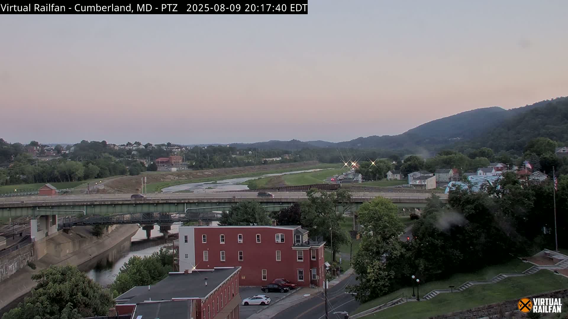 Cumberland City & , Cumberland Western Maryland Railway Station Live Cam - Cumberland, Allegany, Maryland, USA 