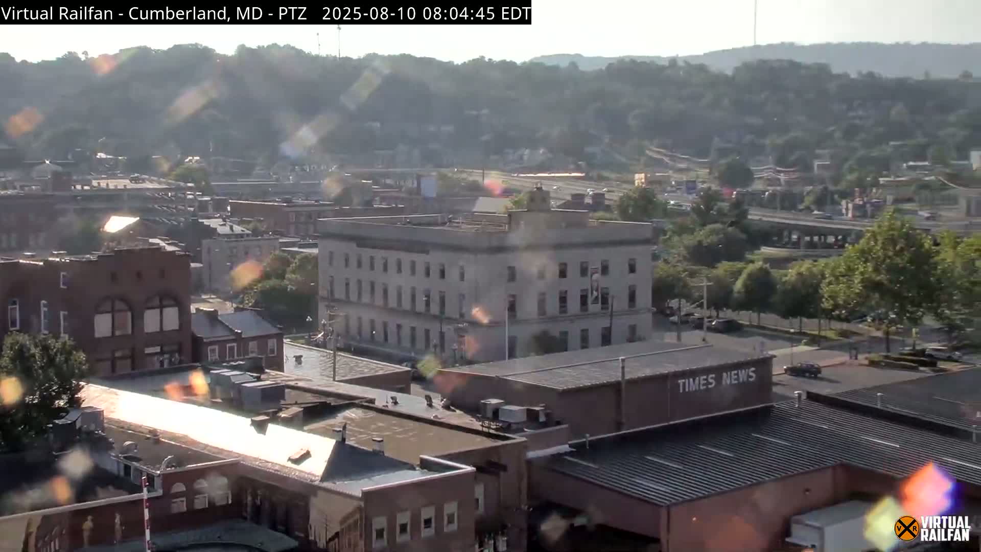 Cumberland City & , Cumberland Western Maryland Railway Station Live Cam - Cumberland, Allegany, Maryland, USA 