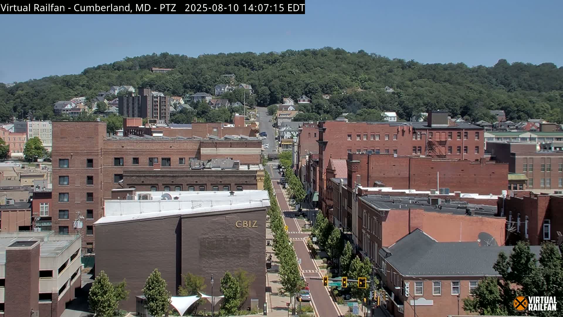 Cumberland City & , Cumberland Western Maryland Railway Station Live Cam - Cumberland, Allegany, Maryland, USA 