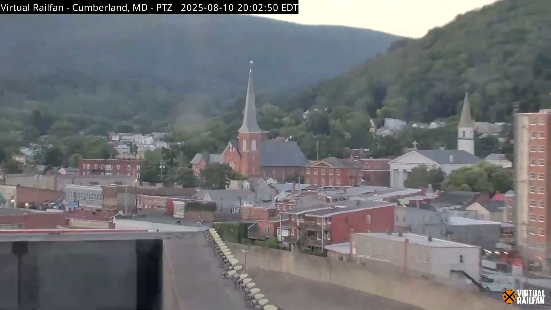 Cumberland City & , Cumberland Western Maryland Railway Station Live Cam - Cumberland, Allegany, Maryland, USA 