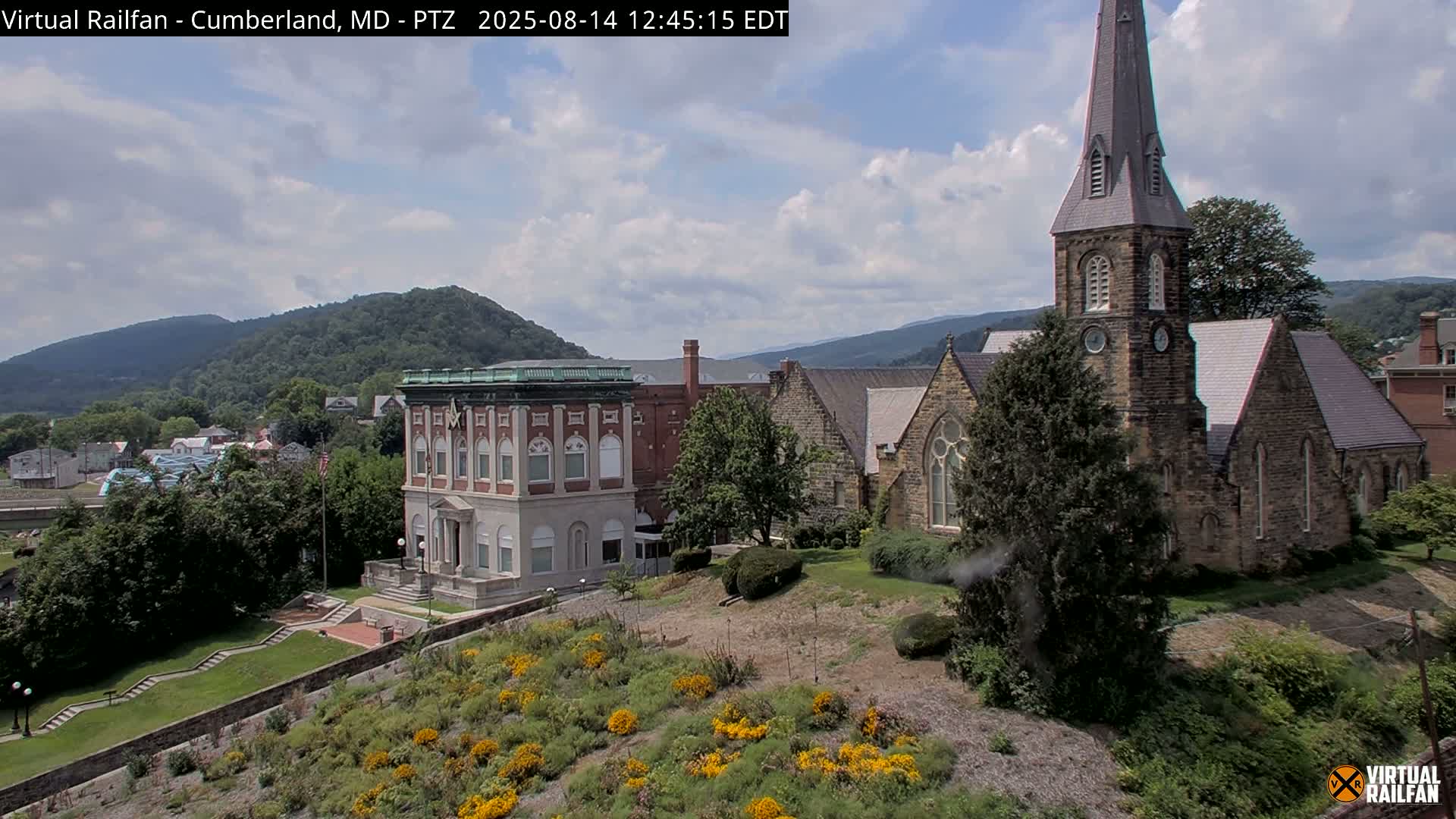 Cumberland City & , Cumberland Western Maryland Railway Station Live Cam - Cumberland, Allegany, Maryland, USA 