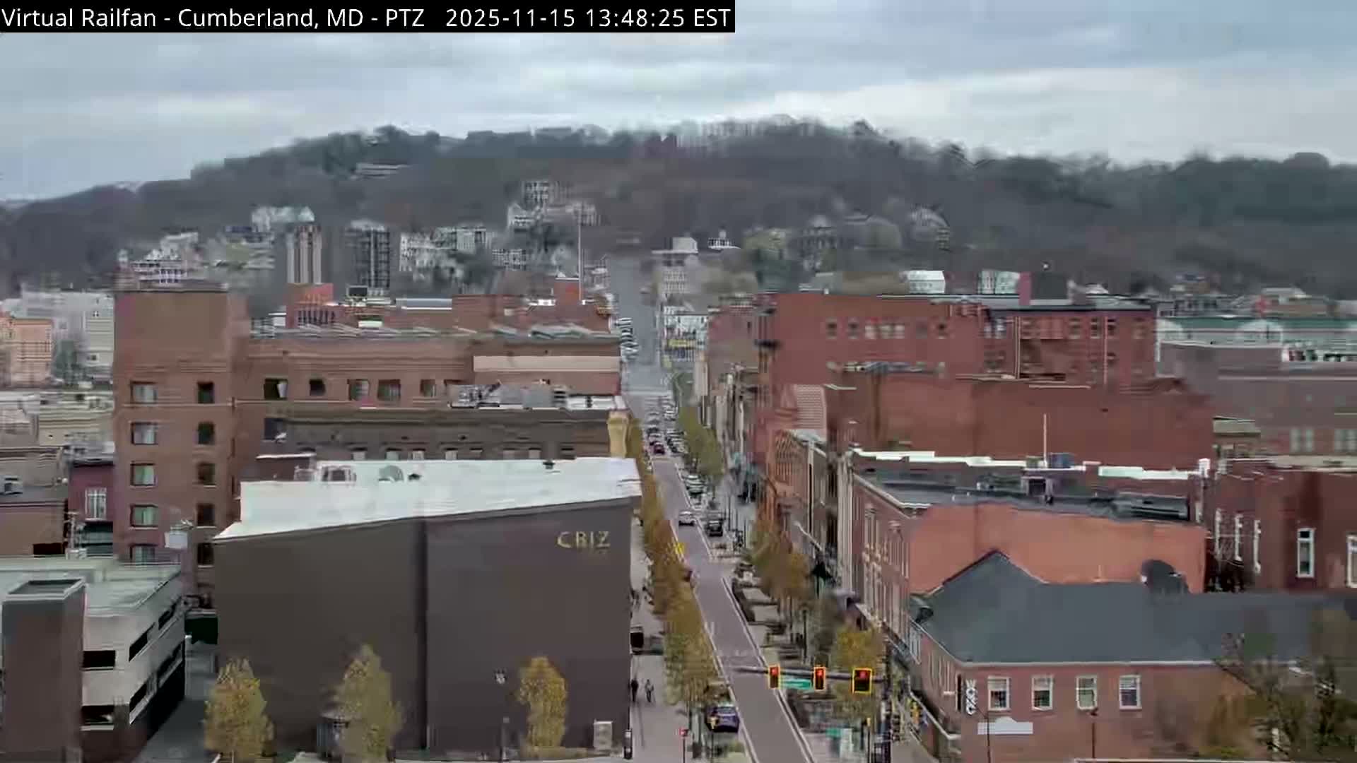 Cumberland City & , Cumberland Western Maryland Railway Station Live Cam - Cumberland, Allegany, Maryland, USA 