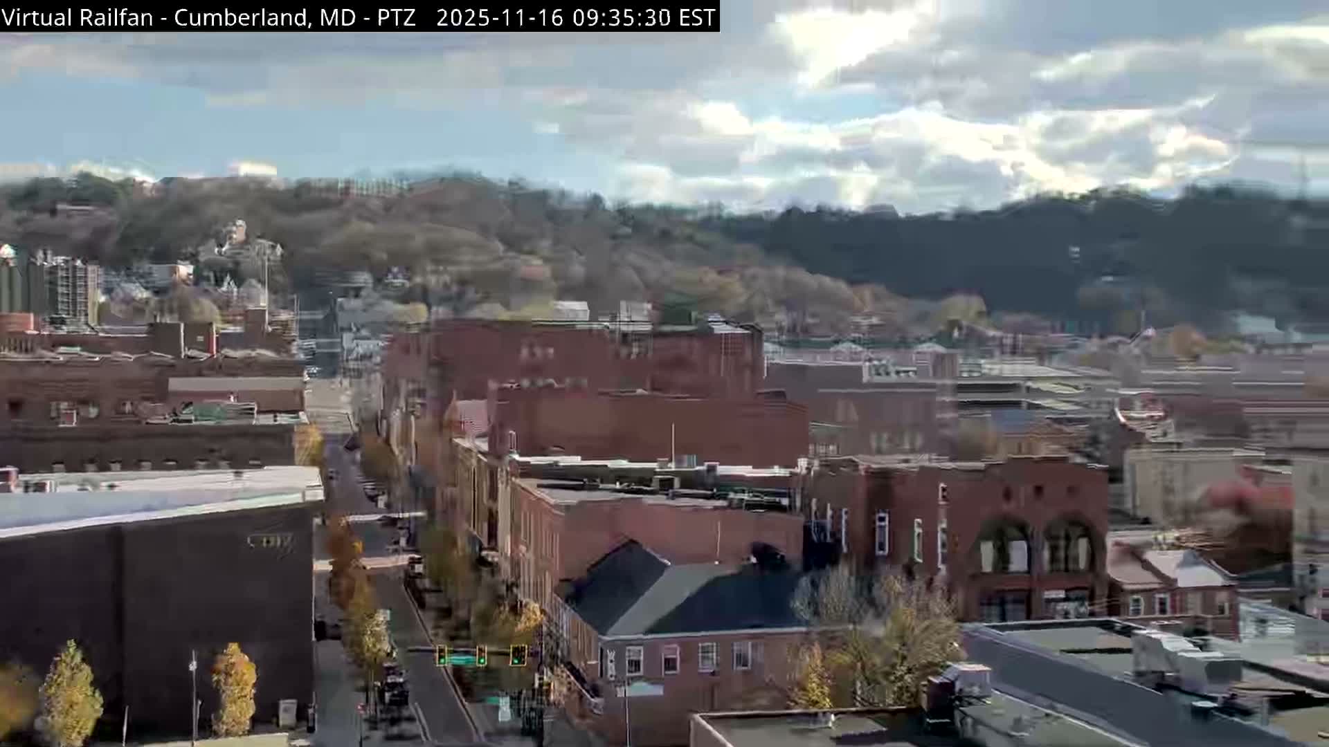 Cumberland City & , Cumberland Western Maryland Railway Station Live Cam - Cumberland, Allegany, Maryland, USA 