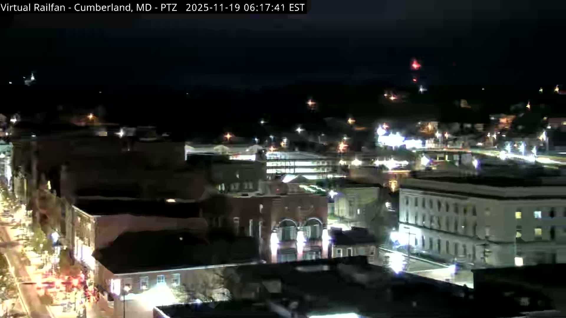 Cumberland City & , Cumberland Western Maryland Railway Station Live Cam - Cumberland, Allegany, Maryland, USA 