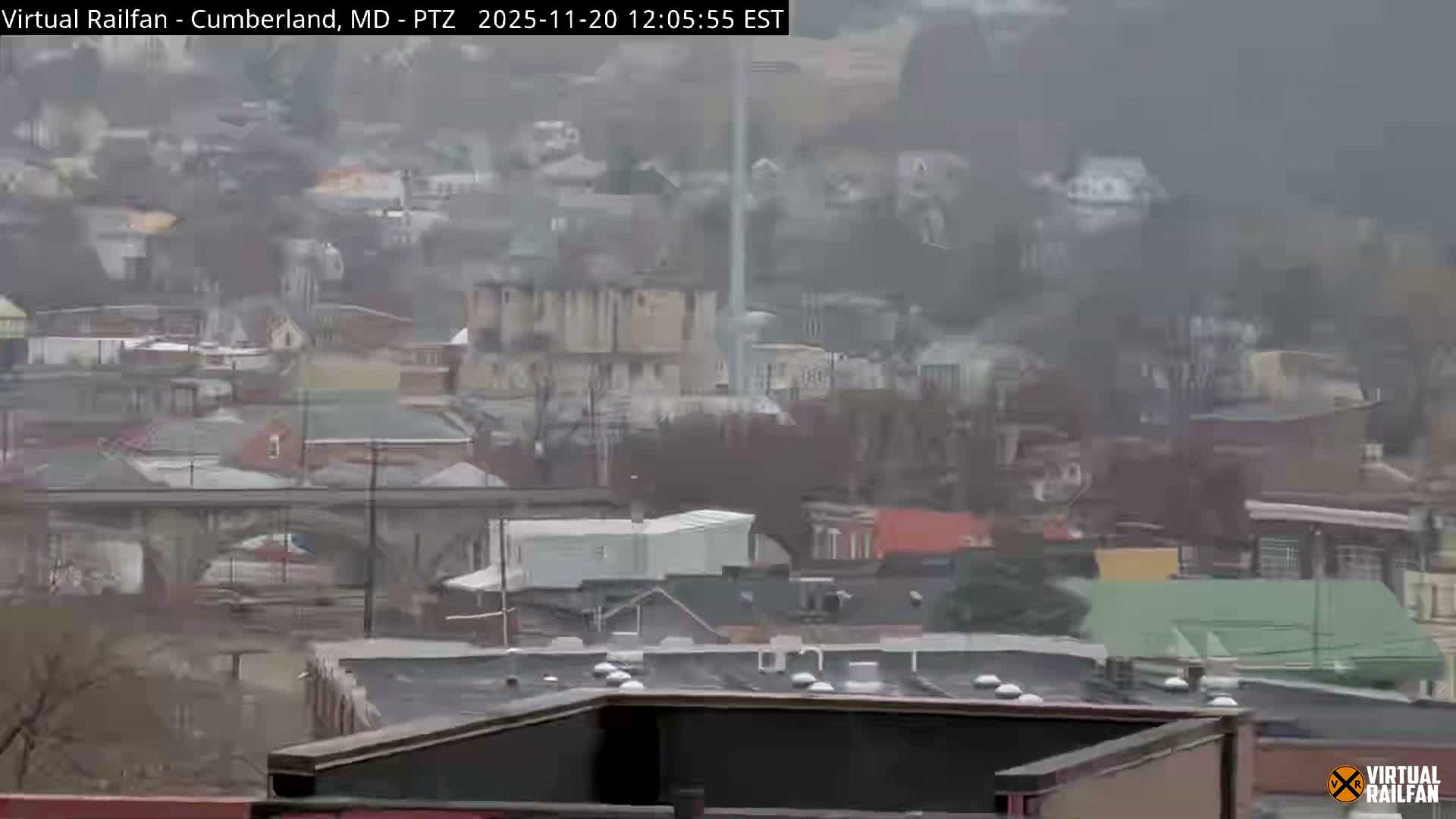 Cumberland City & , Cumberland Western Maryland Railway Station Live Cam - Cumberland, Allegany, Maryland, USA 