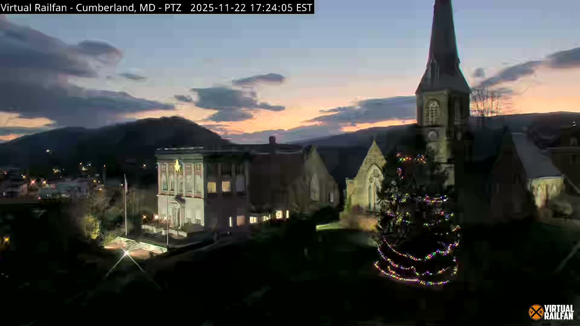 Cumberland City & , Cumberland Western Maryland Railway Station Live Cam - Cumberland, Allegany, Maryland, USA 